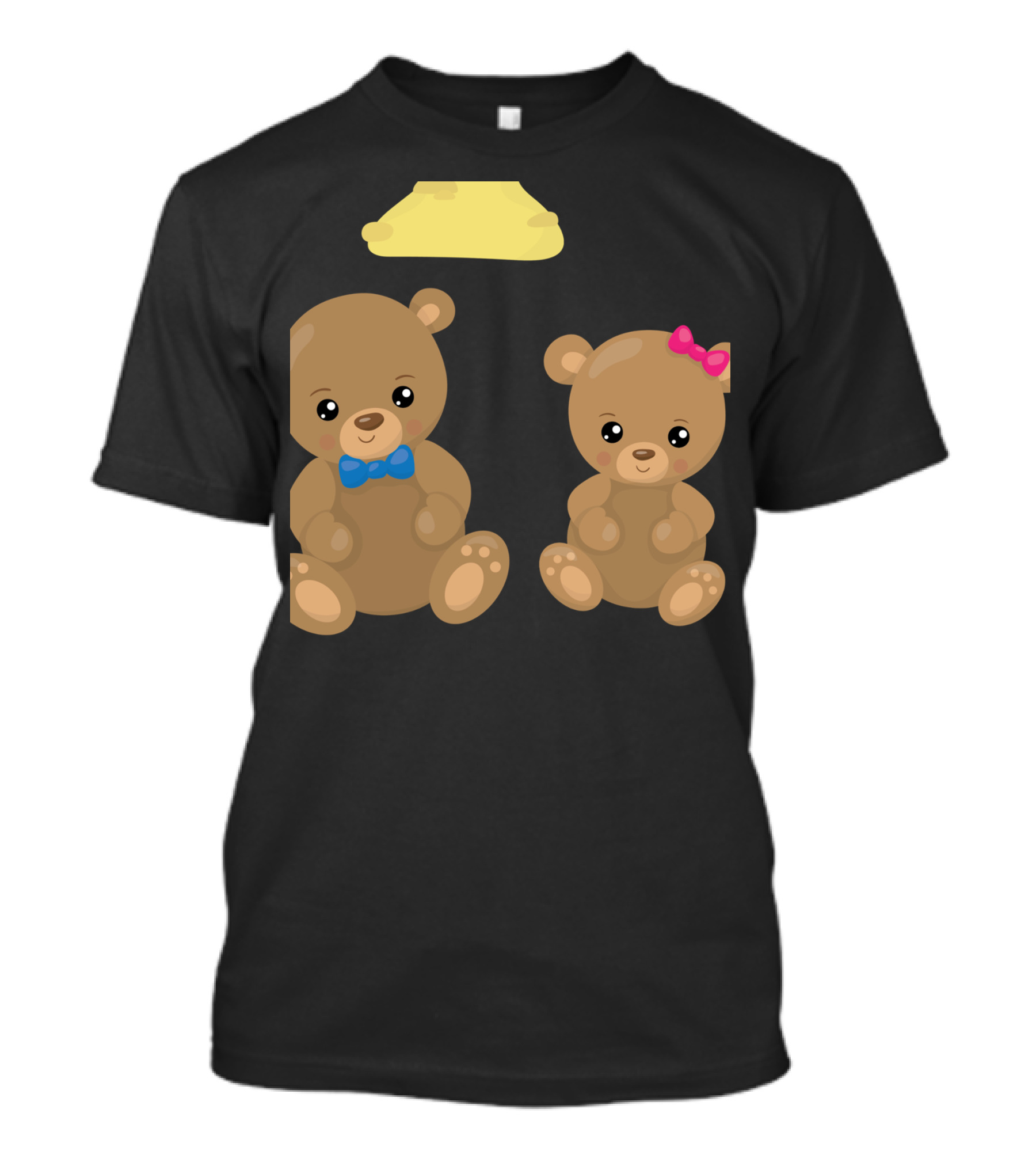 Goldilocks And The Three Bears Cute Bear Characters With Bow Tie And Bow T-Shirt