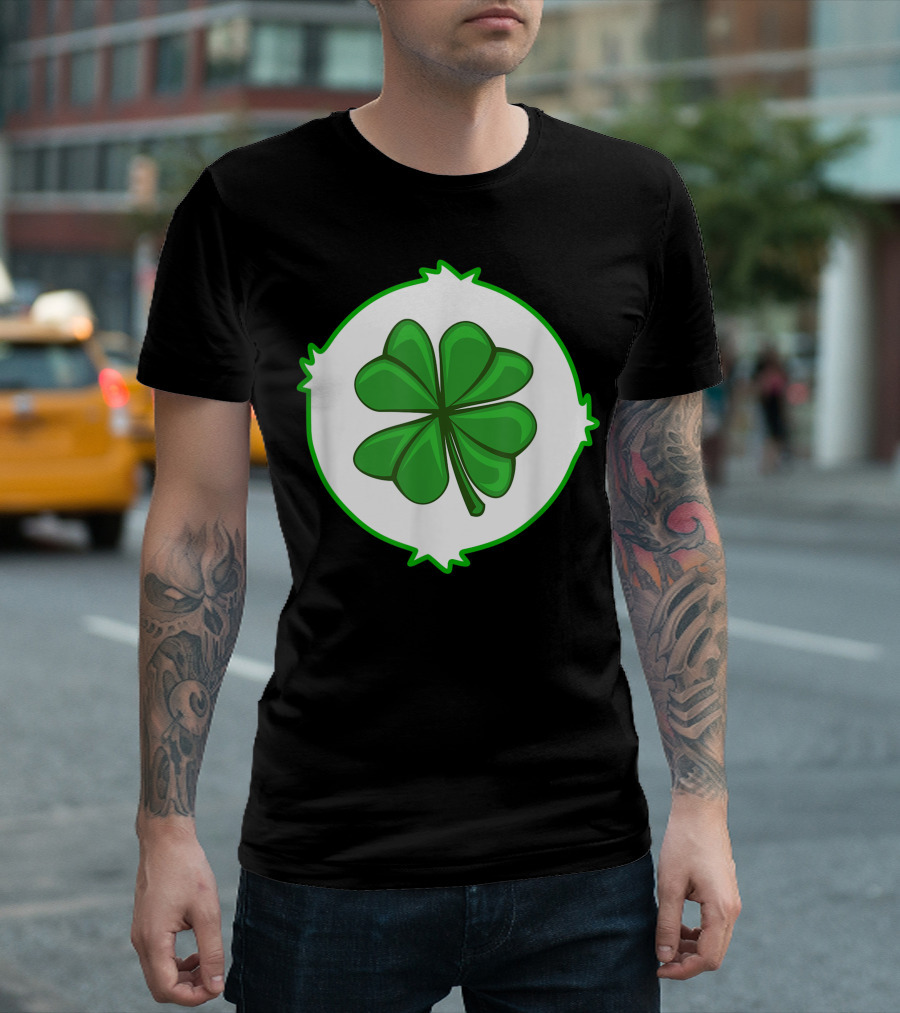 Good Luck Perfect Lucky Bear Care Bear Four Leaf Clover T-Shirt