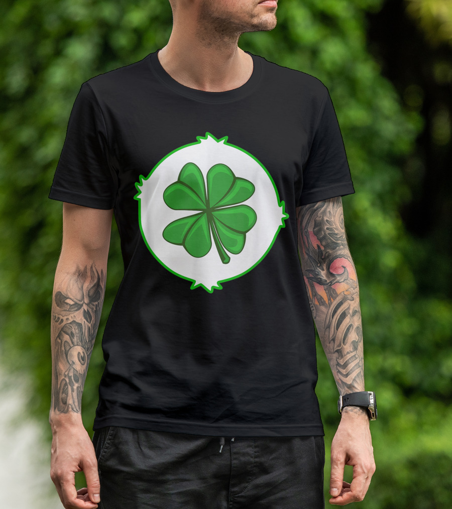 Good Luck Perfect Lucky Bear Care Bear Four Leaf Clover T-Shirt