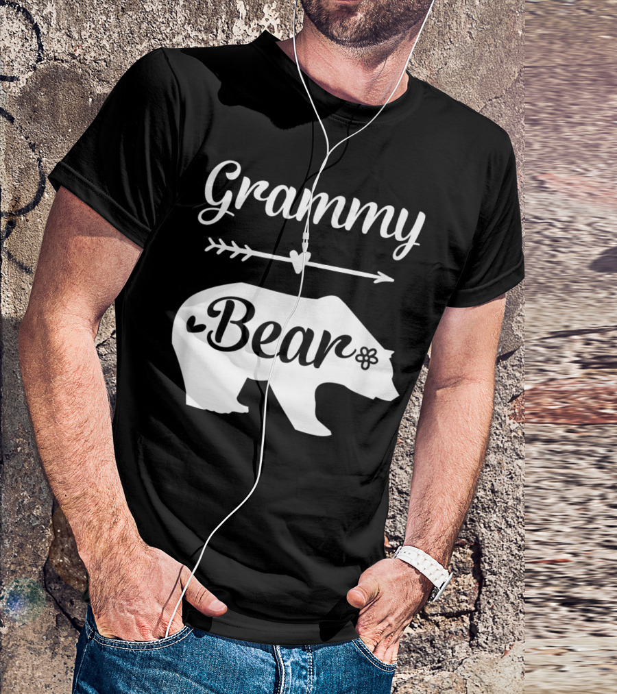 Grammy Bear Heart Arrow Bear Grandma T-Shirt