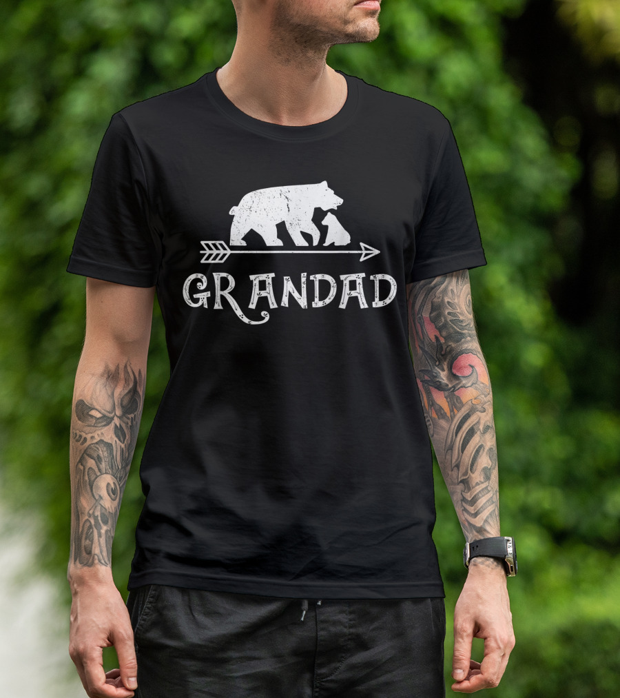 Grandad Bear Arrow Wildlife T-Shirt