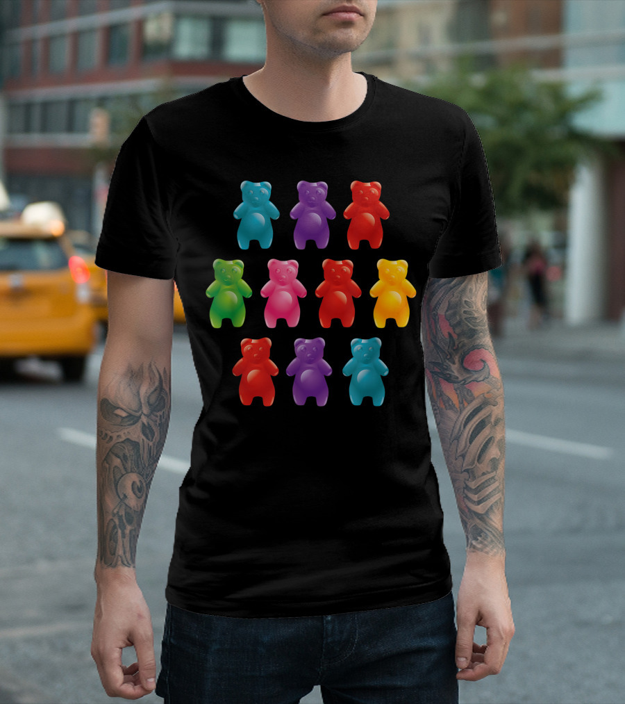 Gummy Bear My Spirit Animal Vibrant Candy Bears T-Shirt