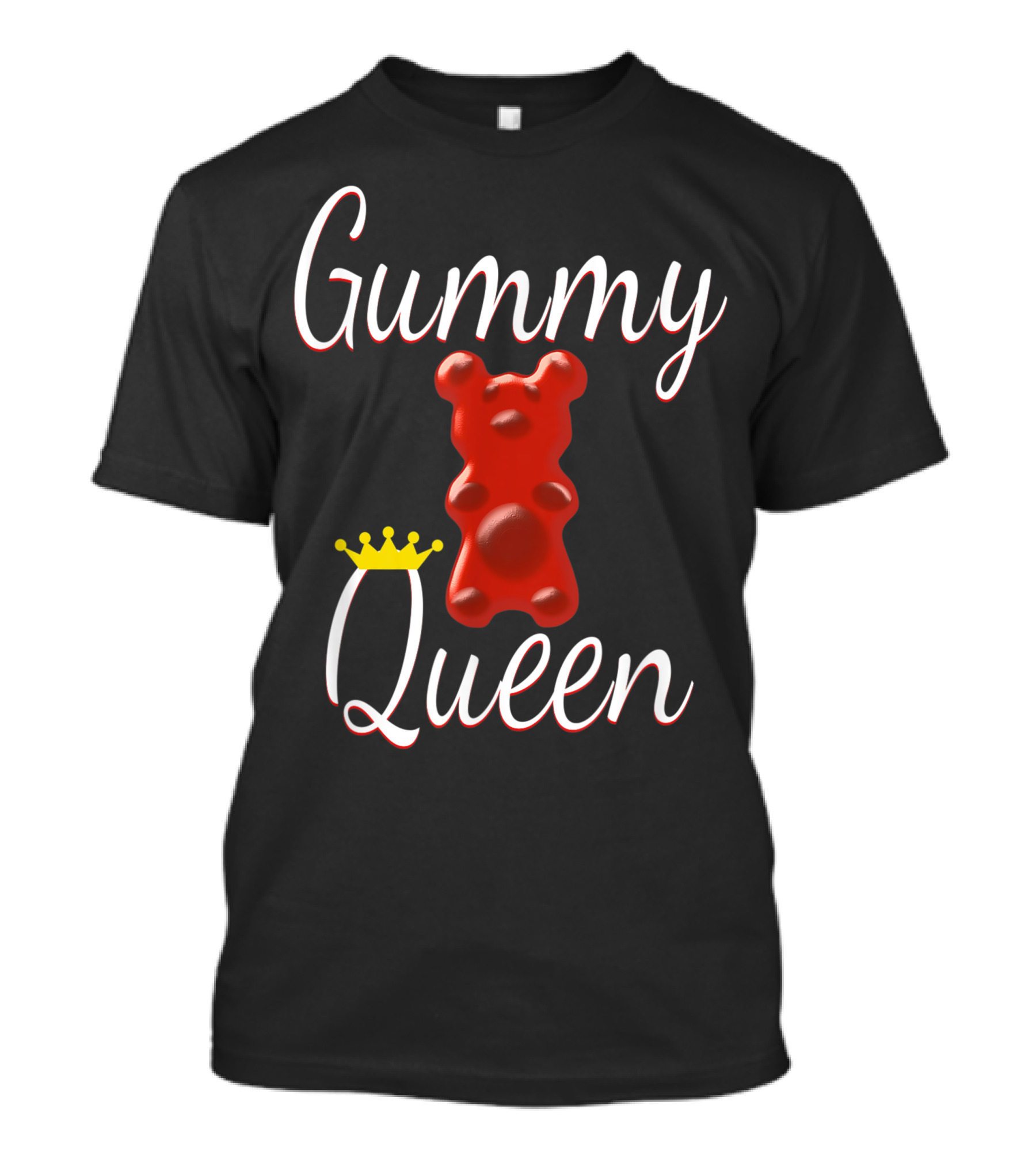 Gummy Queen Red Bear Candy With Crown T-Shirt