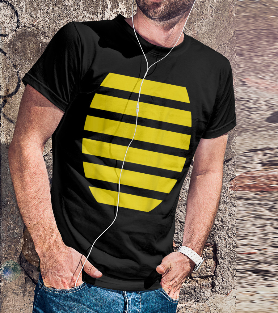 Halloween Adult Kids Bumblebee Costume Striped Bee T-Shirt