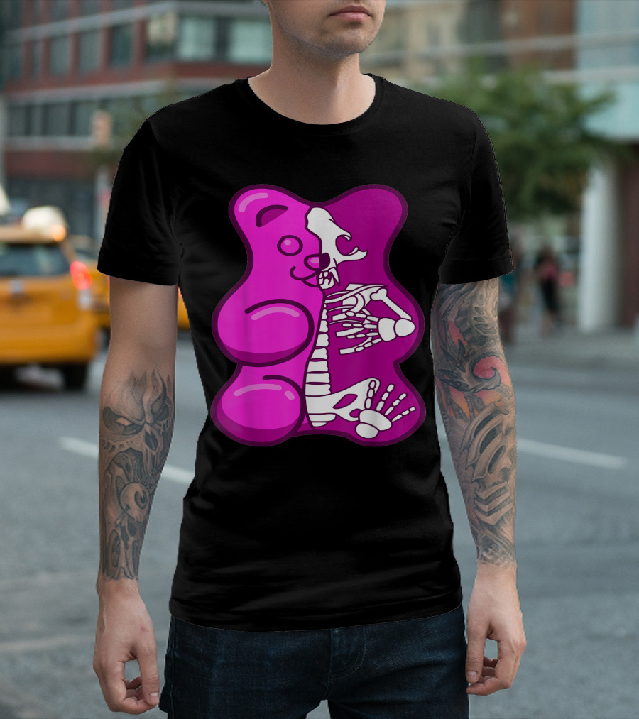 Halloween Skeleton Gummy Bear T-Shirt