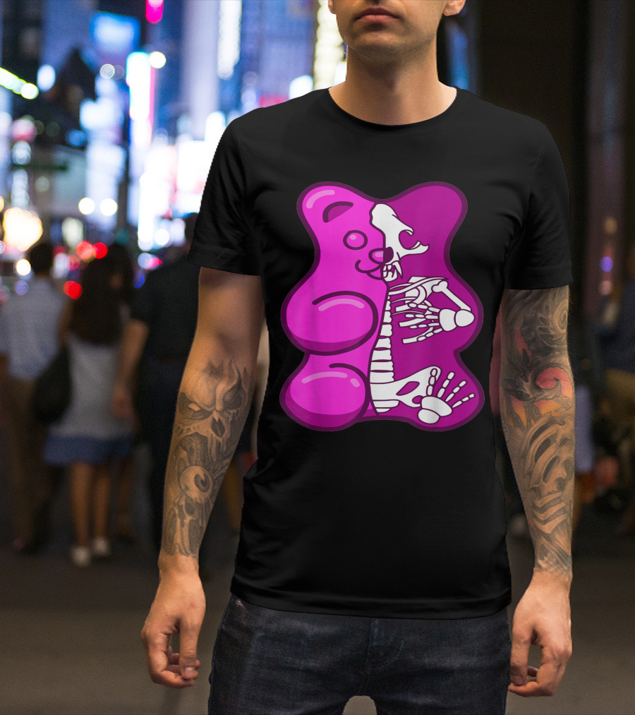 Halloween Skeleton Gummy Bear T-Shirt