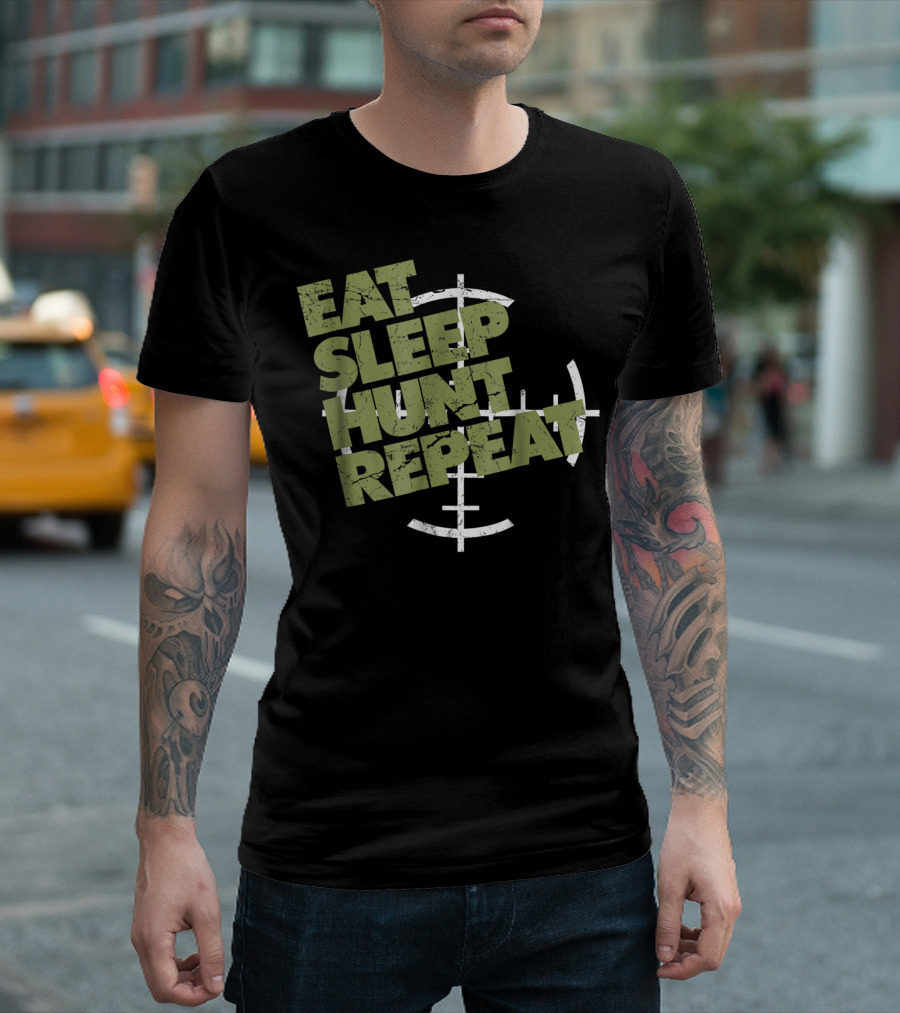 Eat Sleep Hunt Repeat Hunting Enthusiasts Target T-Shirt