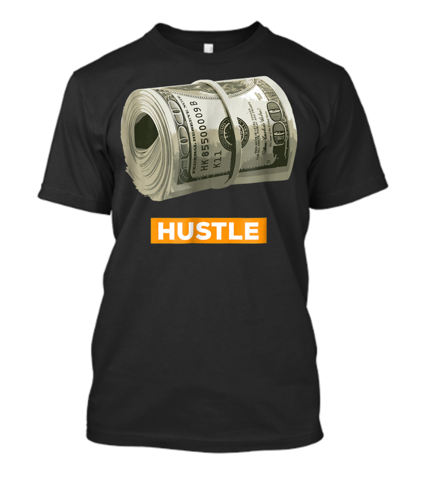Hustle Money Wad 100 Dollar Bills Bank Roll T-Shirt
