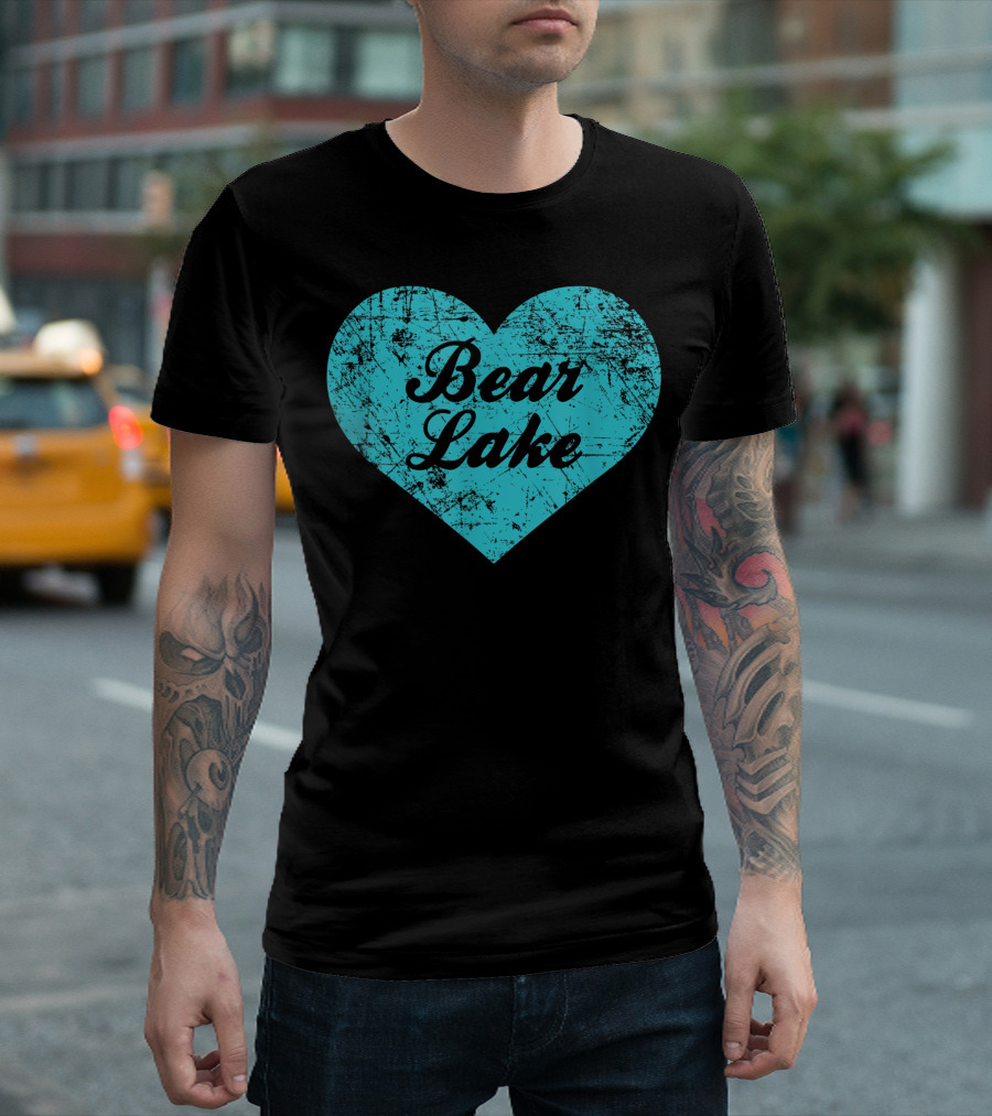 Bear Lake Utah Heart Love Camping T-Shirt