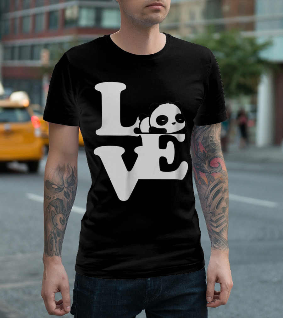 Love Panda Bear Beautiful T-Shirt