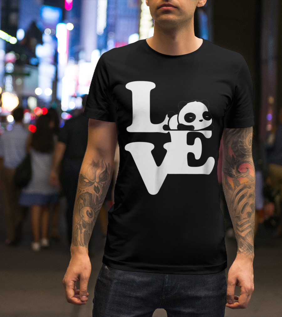 Love Panda Bear Beautiful T-Shirt