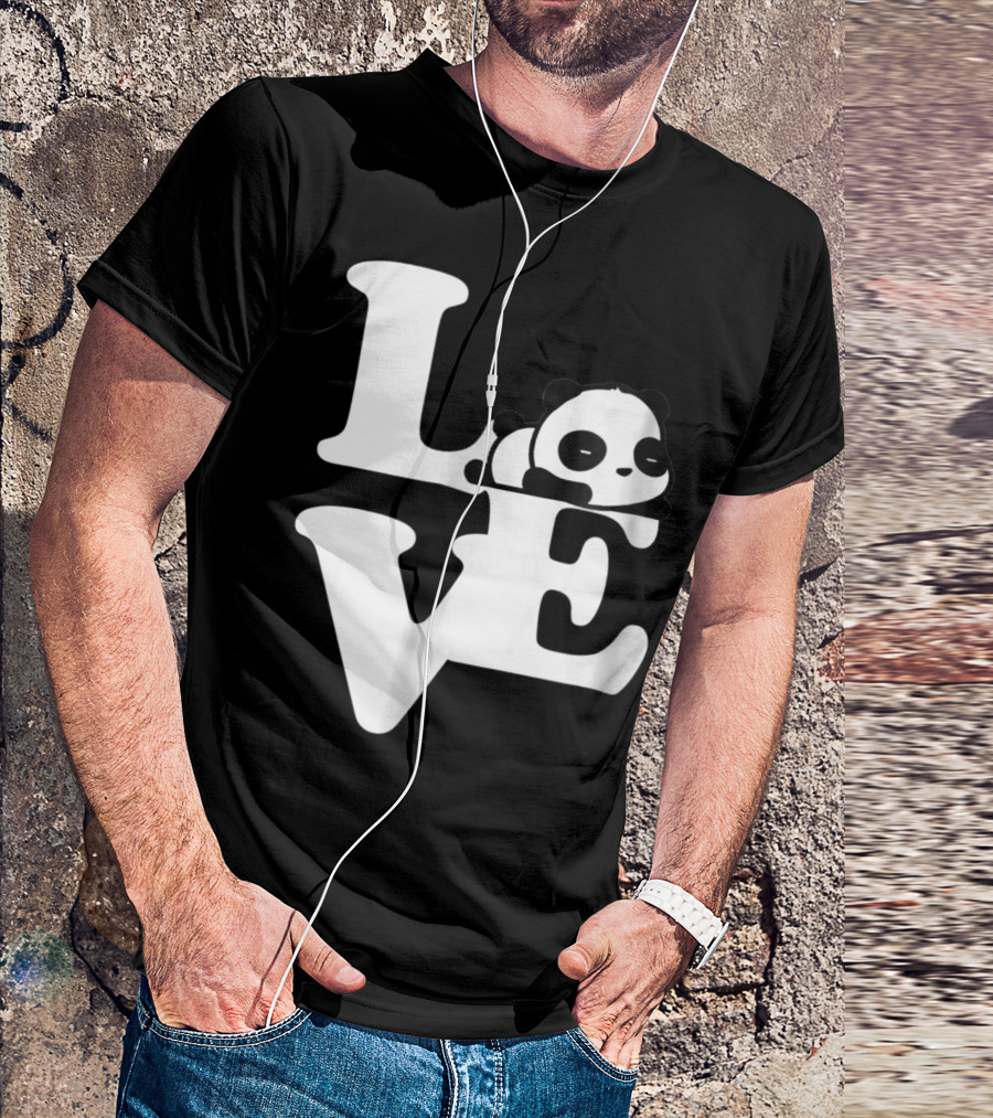 Love Panda Bear Beautiful T-Shirt