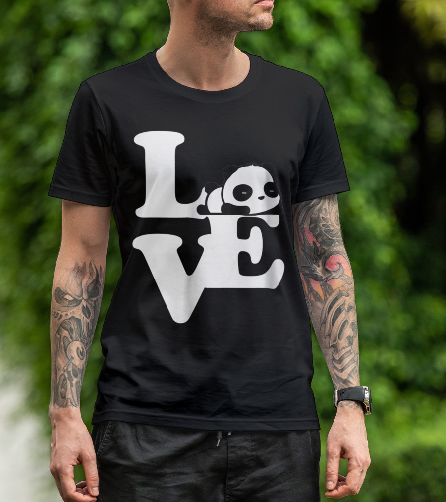Love Panda Bear Beautiful T-Shirt