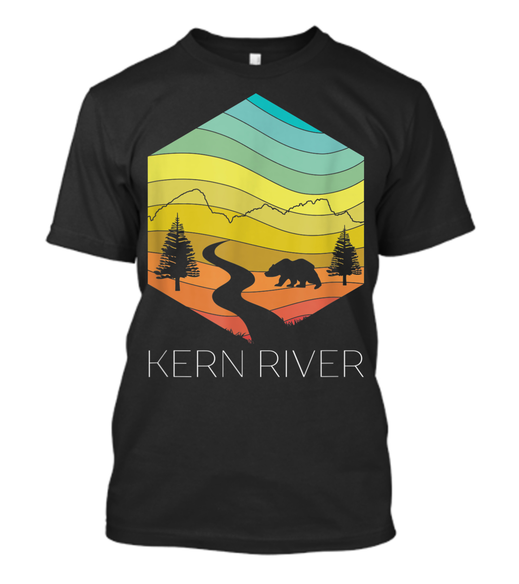 Kern River California Sequoia Forest Bear Kernville Camping T-Shirt