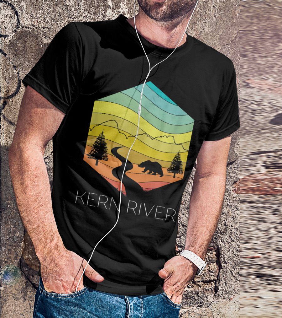 Kern River California Sequoia Forest Bear Kernville Camping T-Shirt