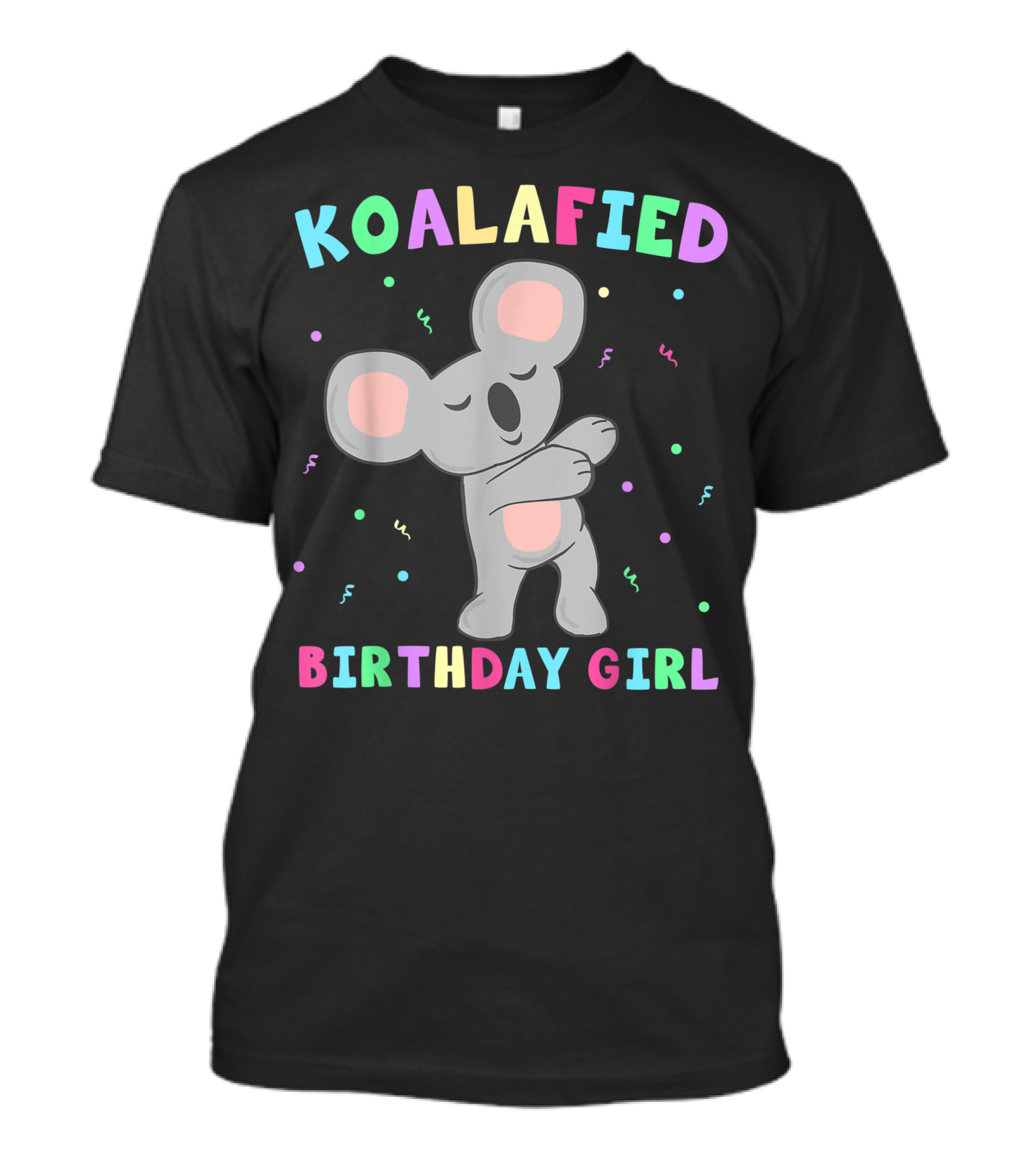 Koalafied Birthday Girl Cute Koala Bear Dabbing T-Shirt