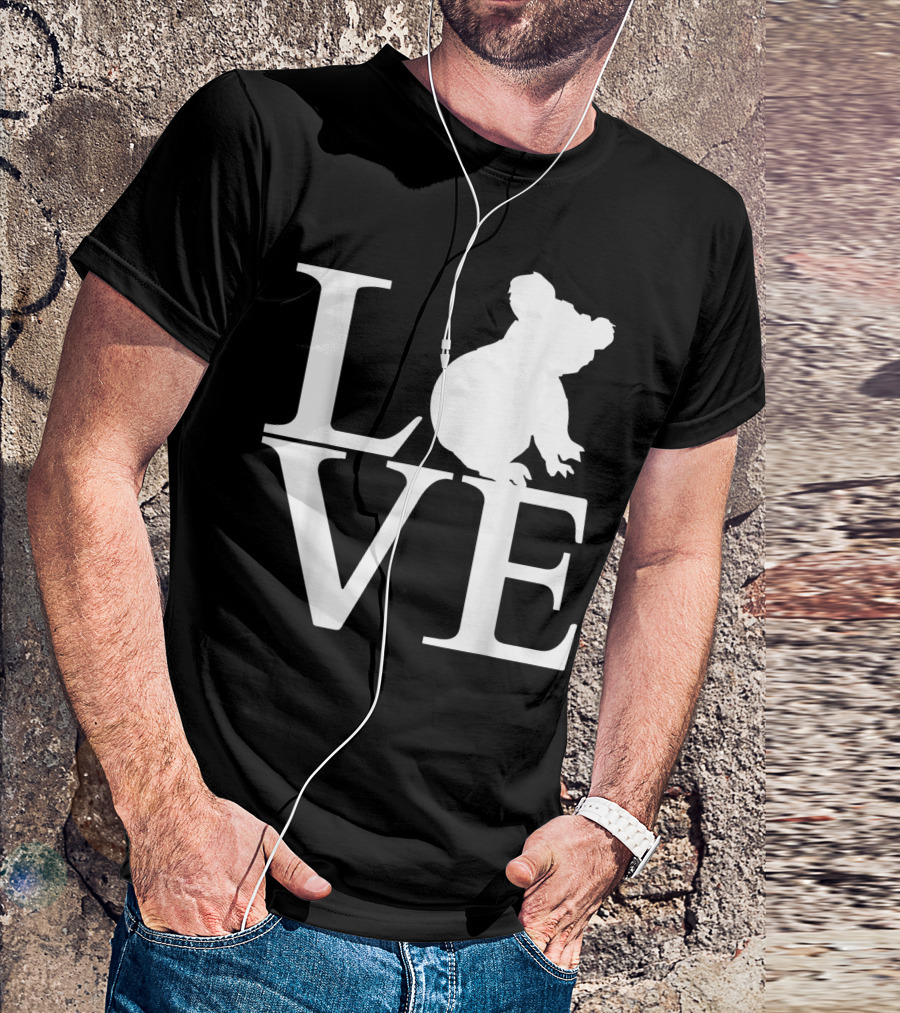 Koala Bear Love Silhouette I Love Koalas T-Shirt
