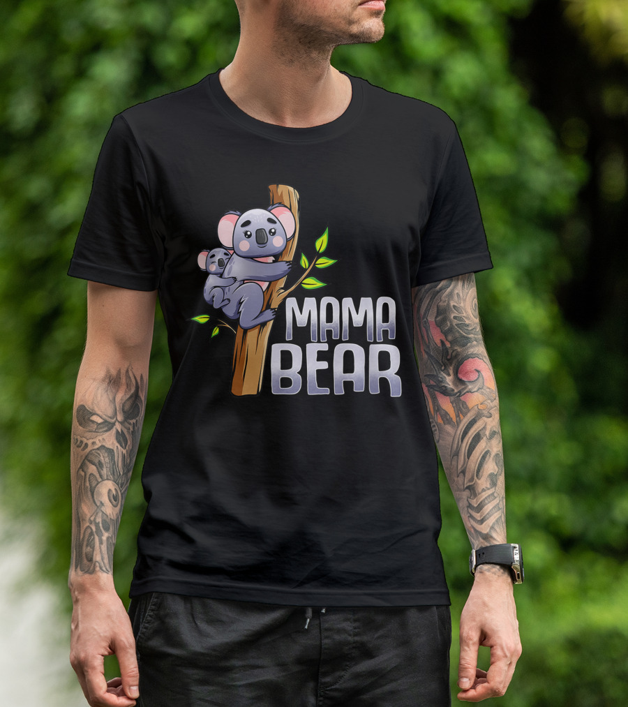 Mama Bear Koala Tree Hugging Duo T-Shirt