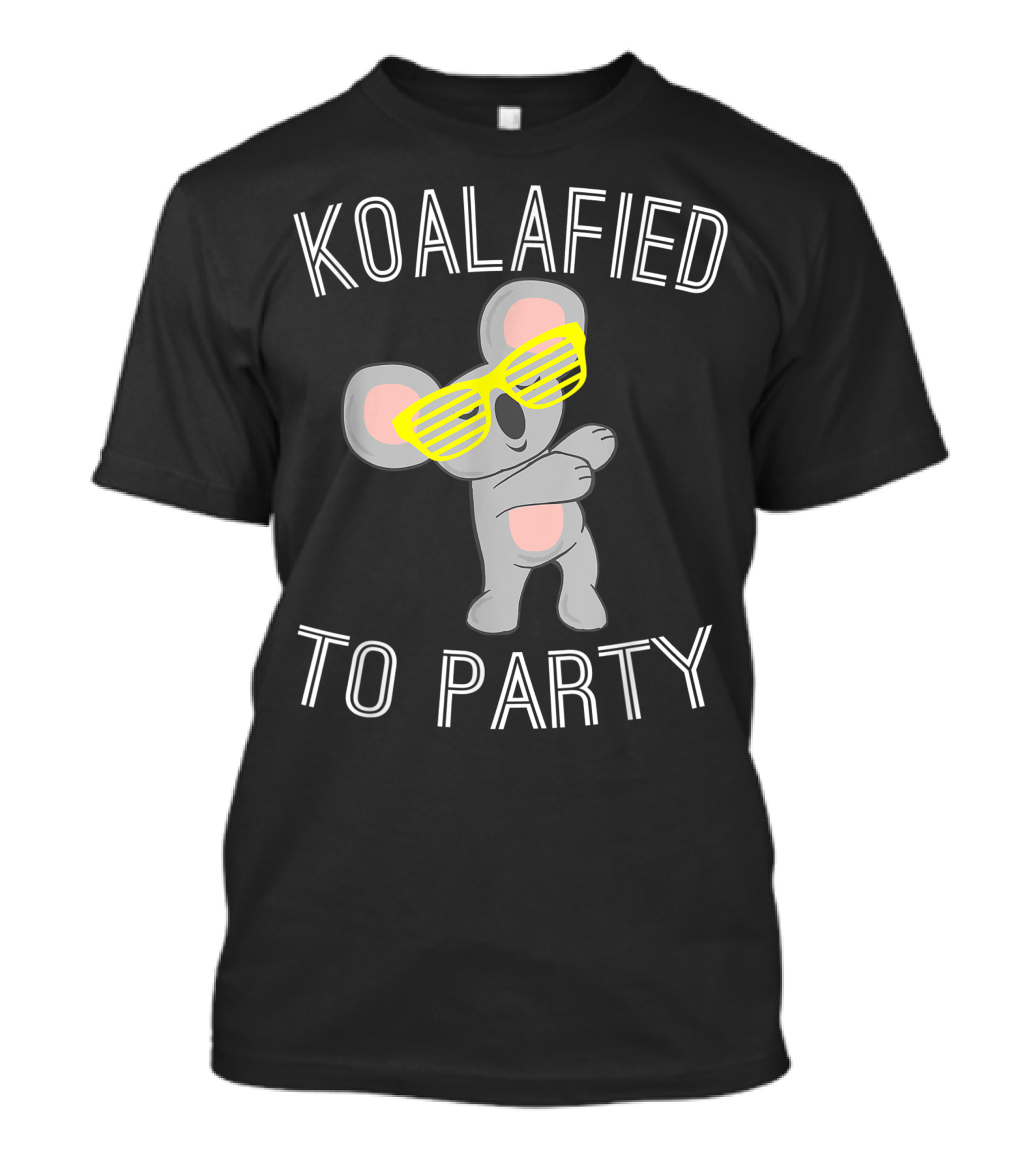 Koalafied To Party Dabbing Koala With Sunglasses Animal Pun T-Shirt
