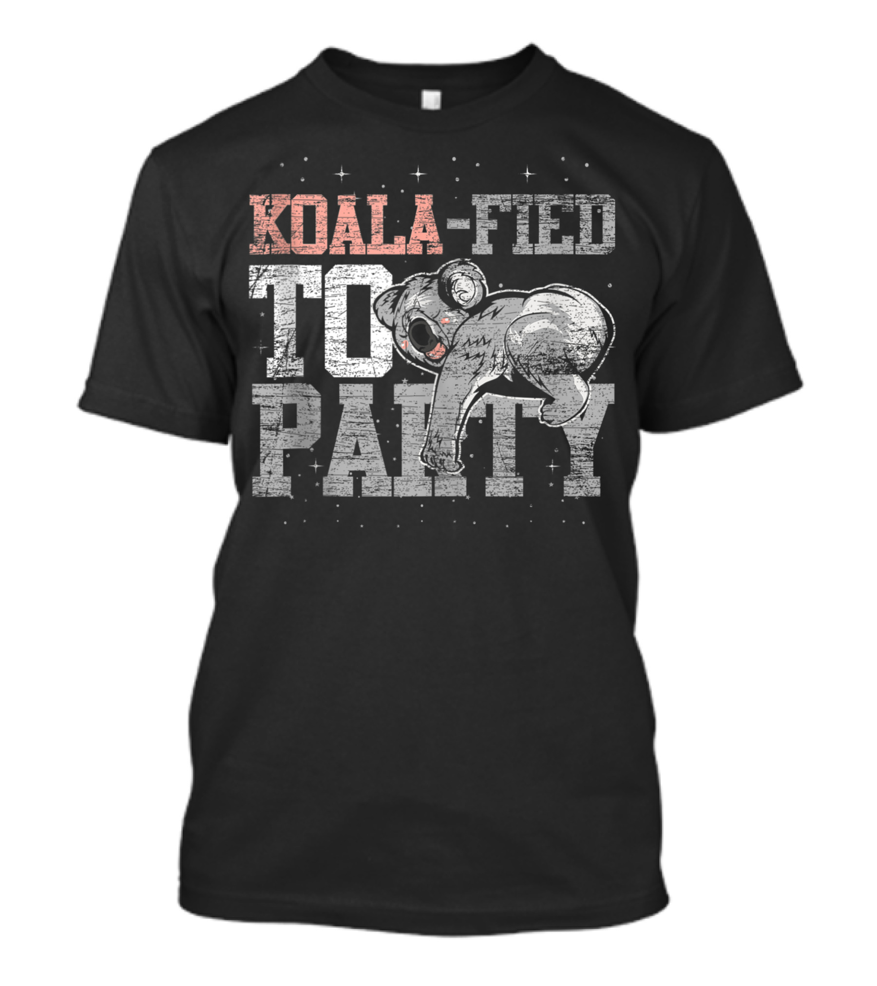 Koalafied To Party Koala Bear With Vintage Style T-Shirt