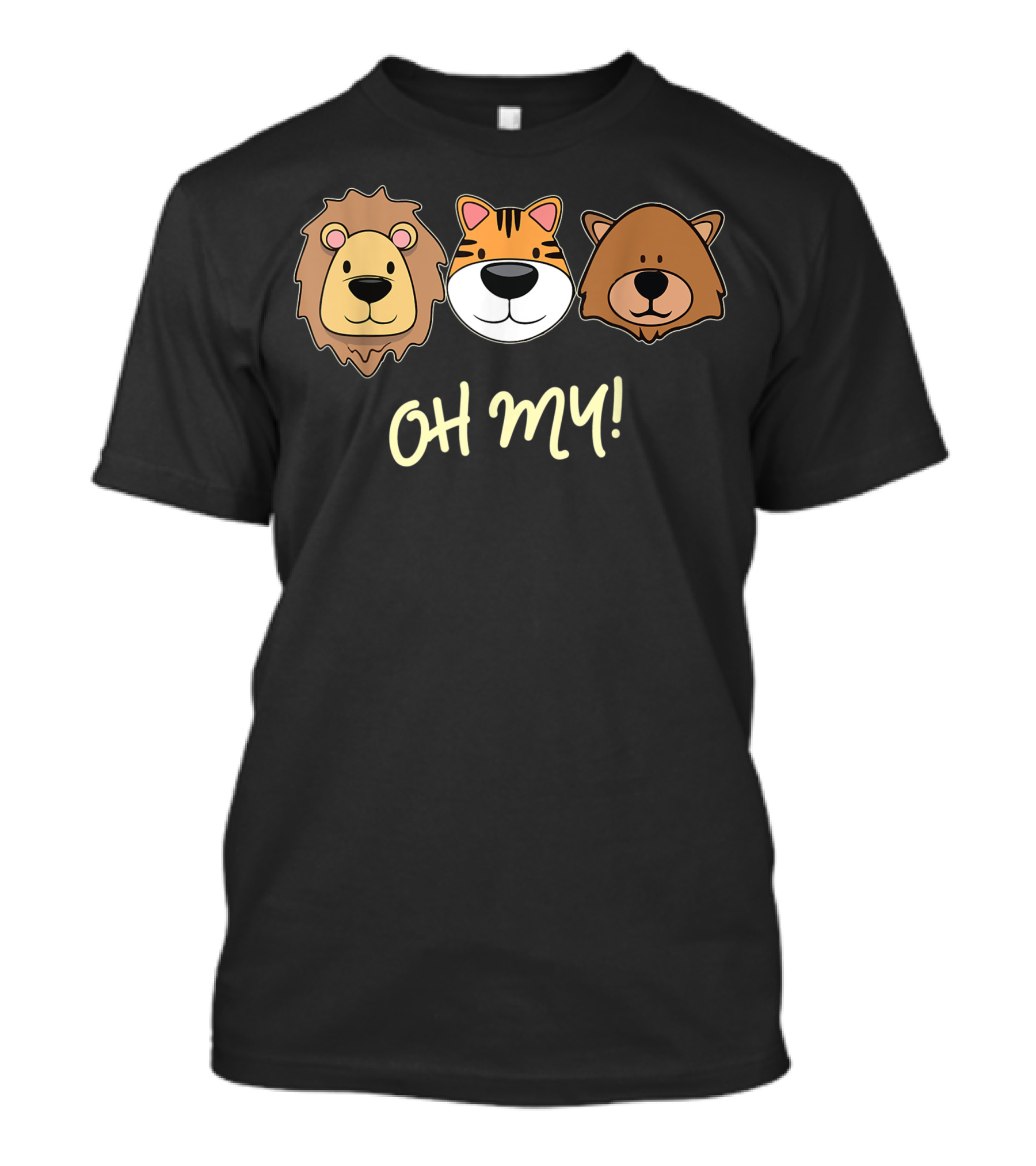 Lion Tiger And Bear Oh My Fun Jungle Zoo Animal Lover T-Shirt