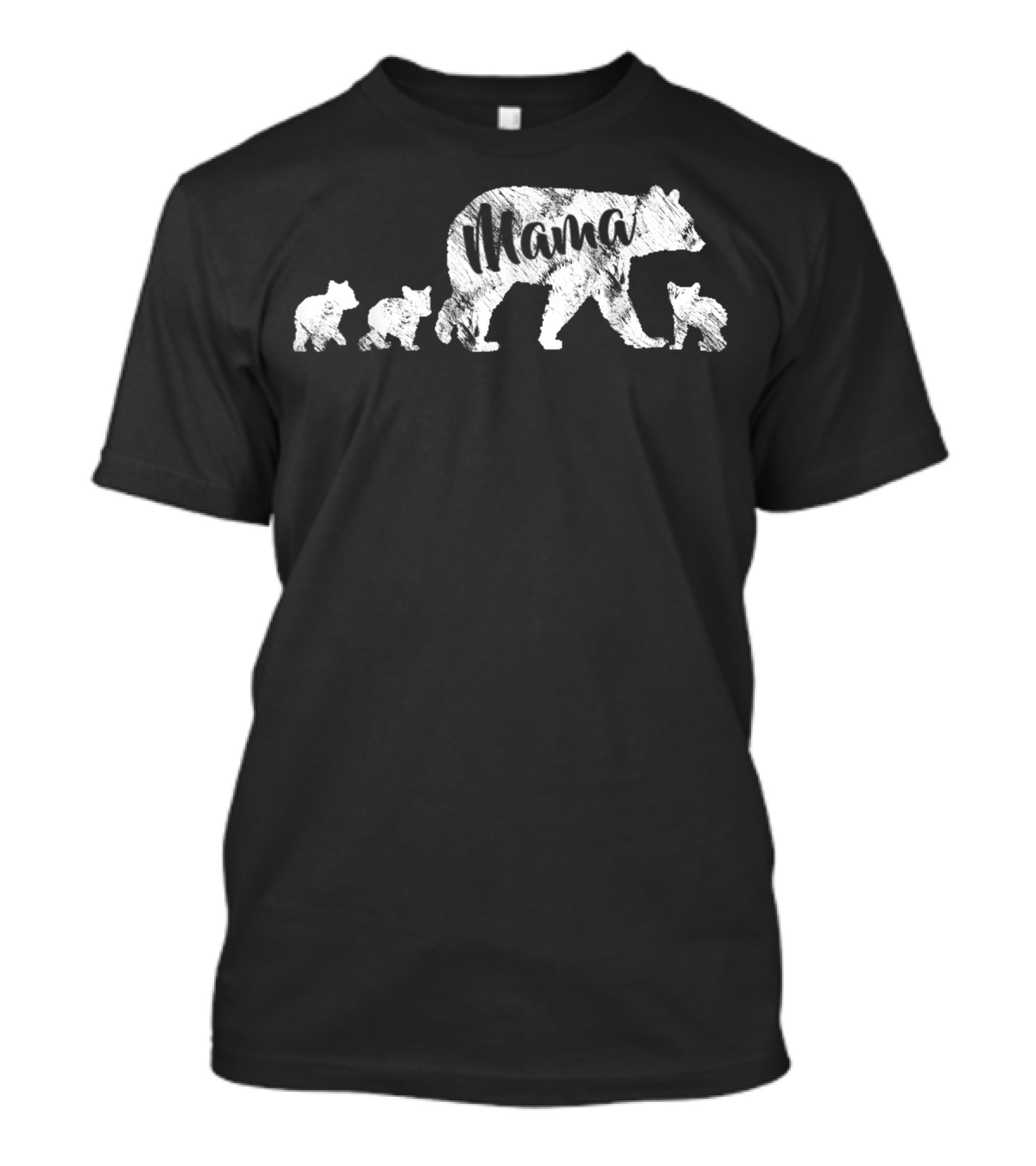 Mama With Three Bear Cubs T-Shirt