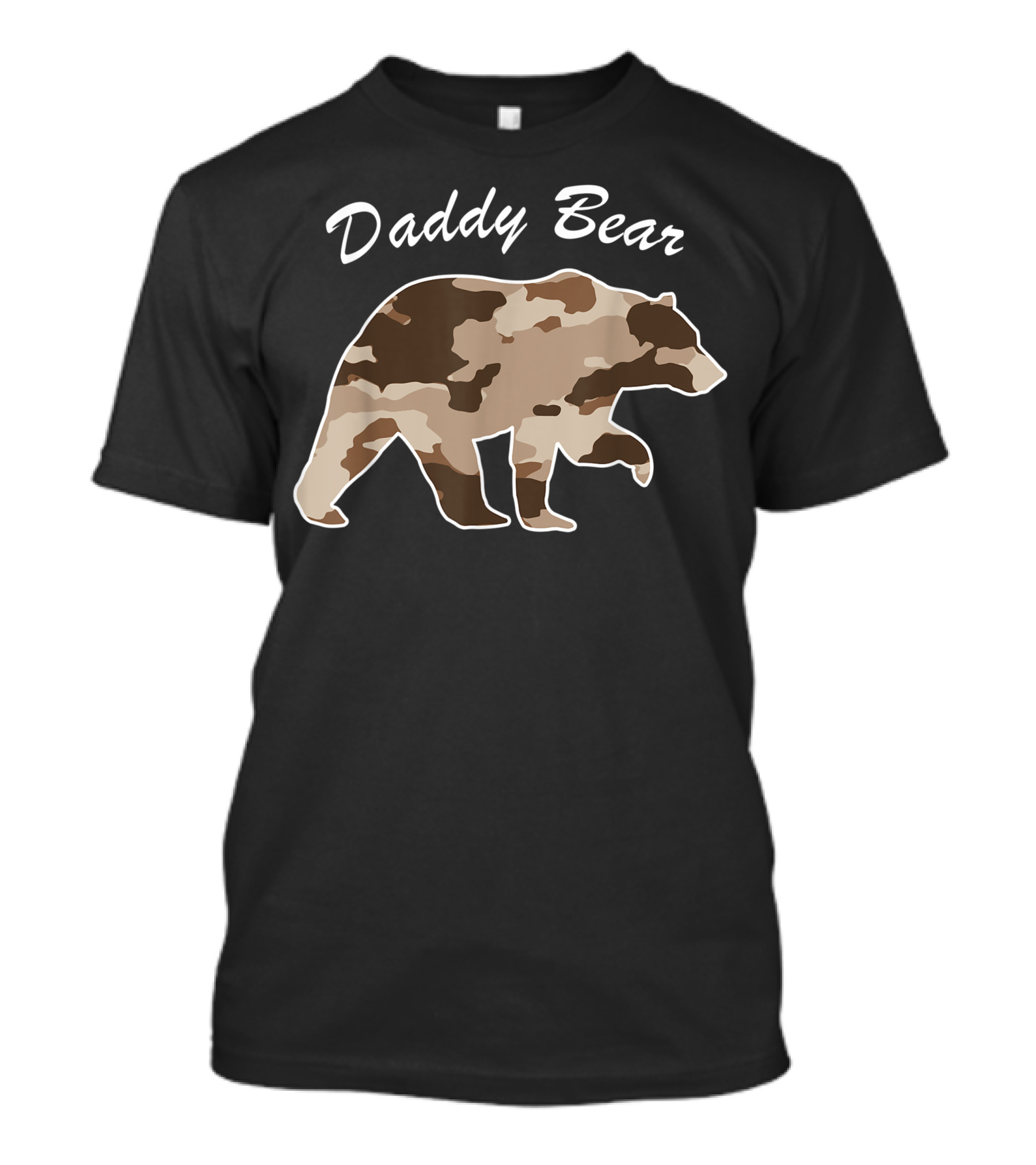 Daddy Bear Camouflage Family Camo Hunting Papa Bear T-Shirt