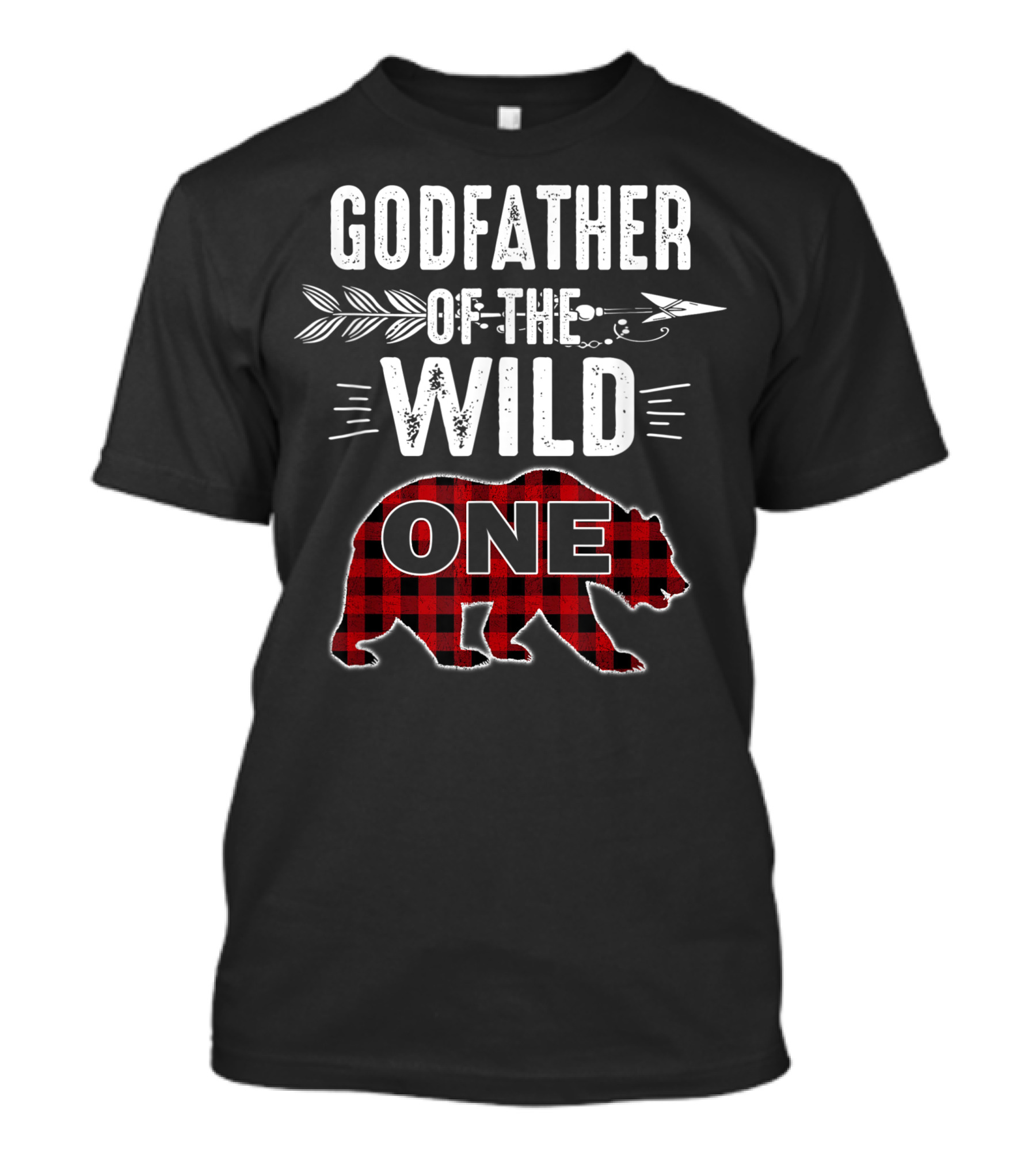 Godfather Of The Wild One Bear Lumberjack 1st Birthday T-Shirt