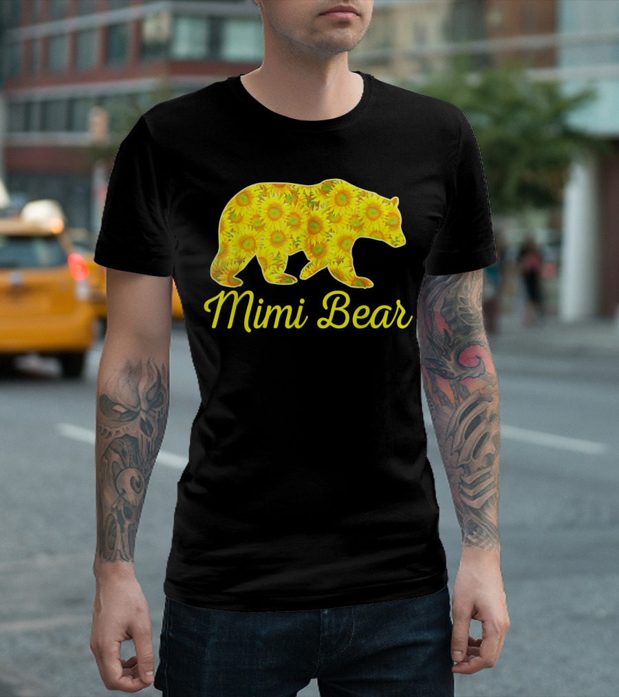 Mimi Bear Sunflower Bear T-Shirt