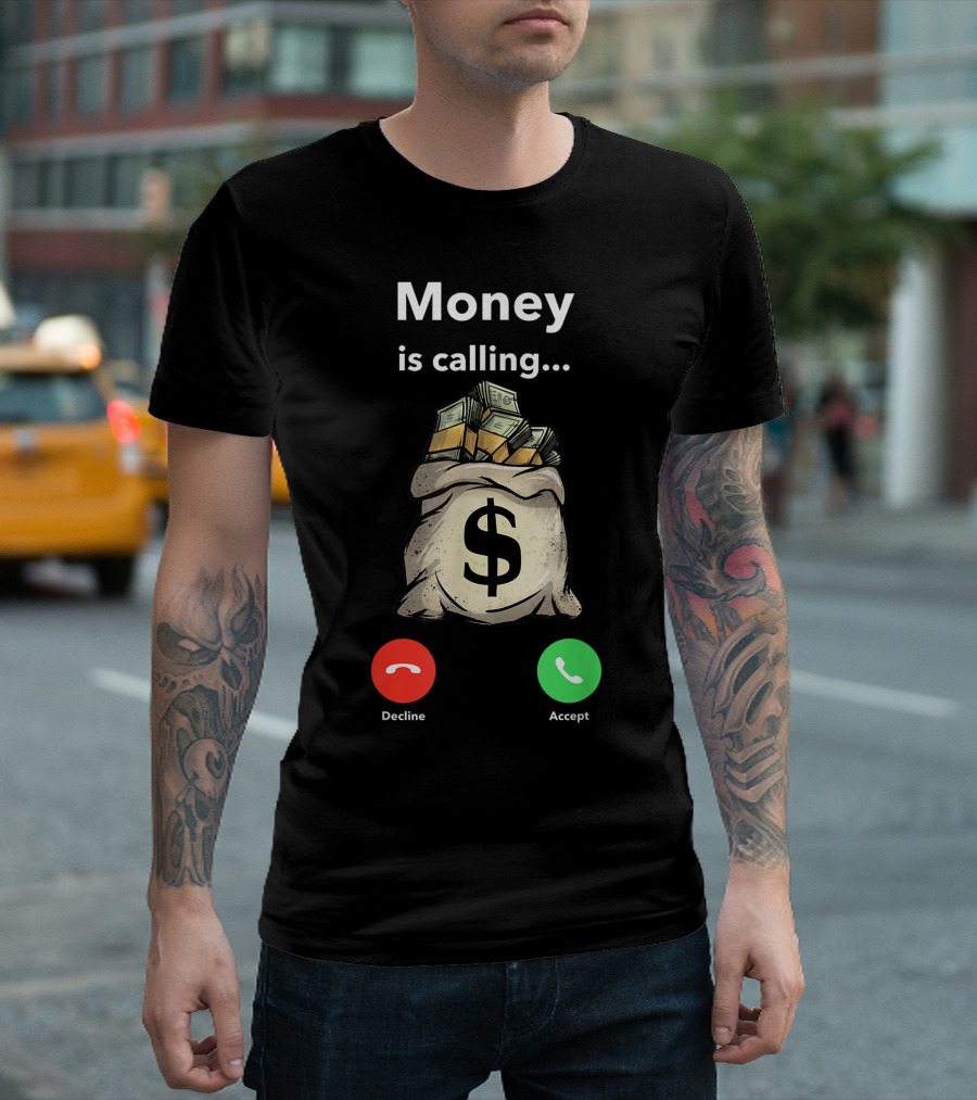Money Is Calling Gangster Entrepreneur Christmas Hip Hop T-Shirt
