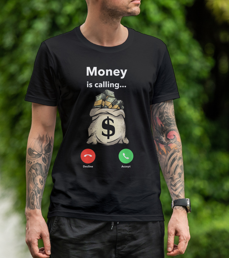 Money Is Calling Gangster Entrepreneur Christmas Hip Hop T-Shirt