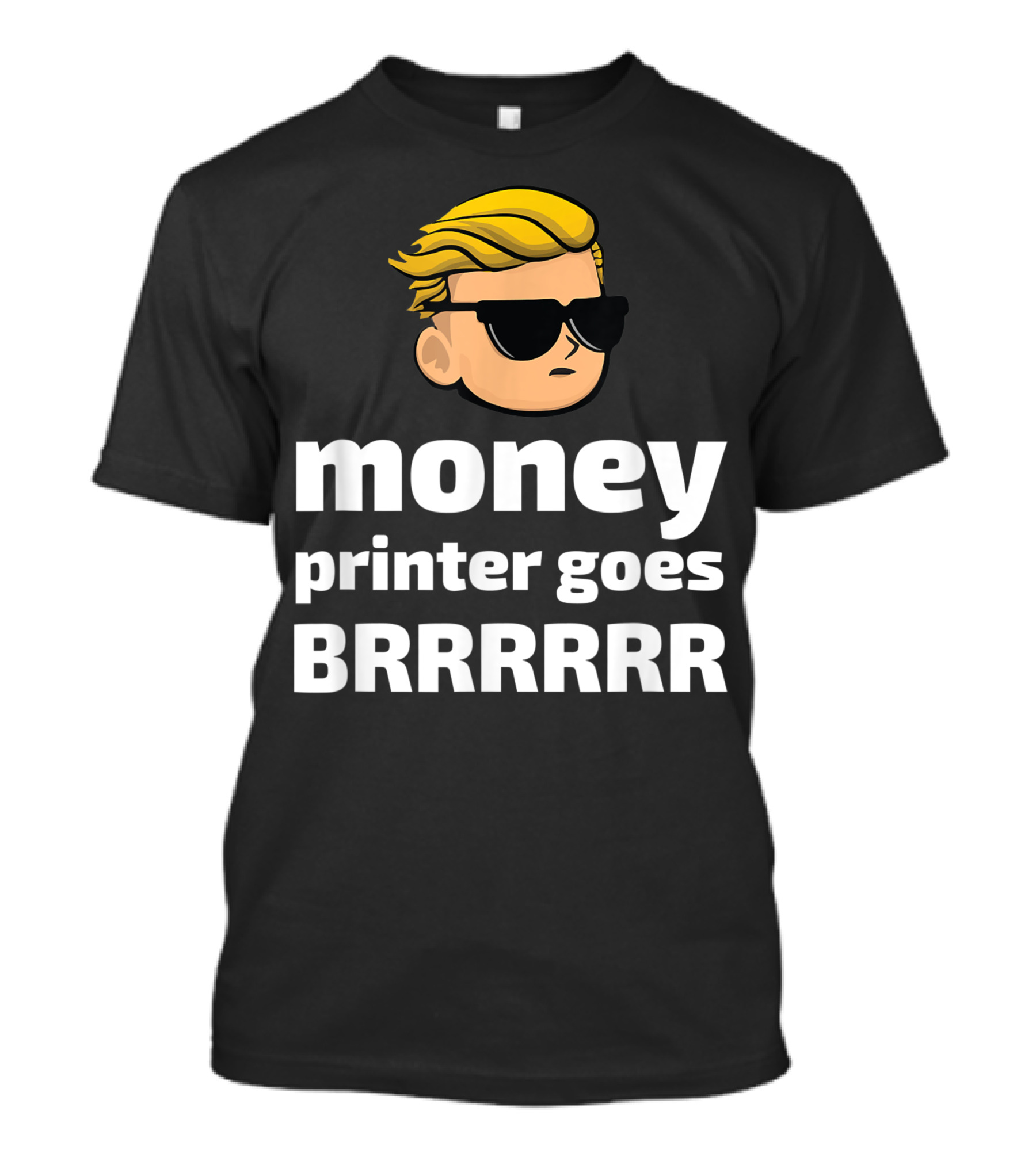 Money Printer Goes Brrr WallStreetBets Meme Character T-Shirt