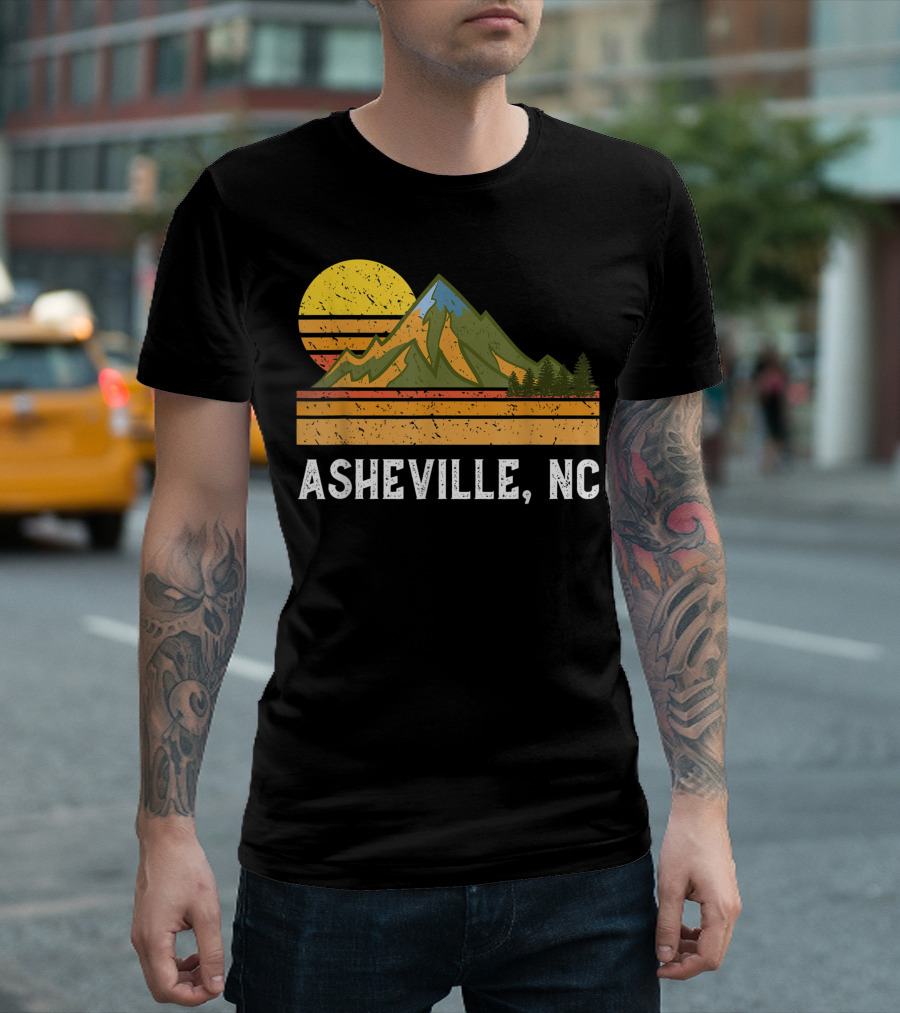 Asheville NC Mountain Hiking Vacation Adventure T-Shirt