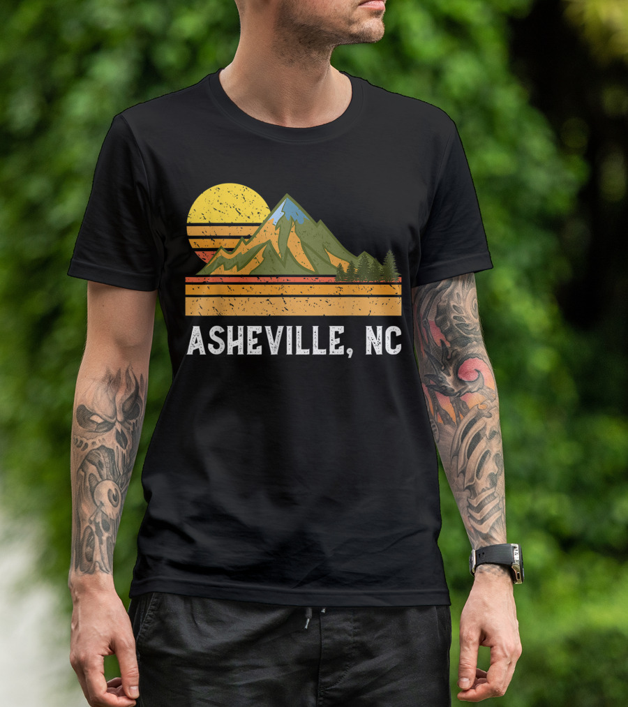Asheville NC Mountain Hiking Vacation Adventure T-Shirt