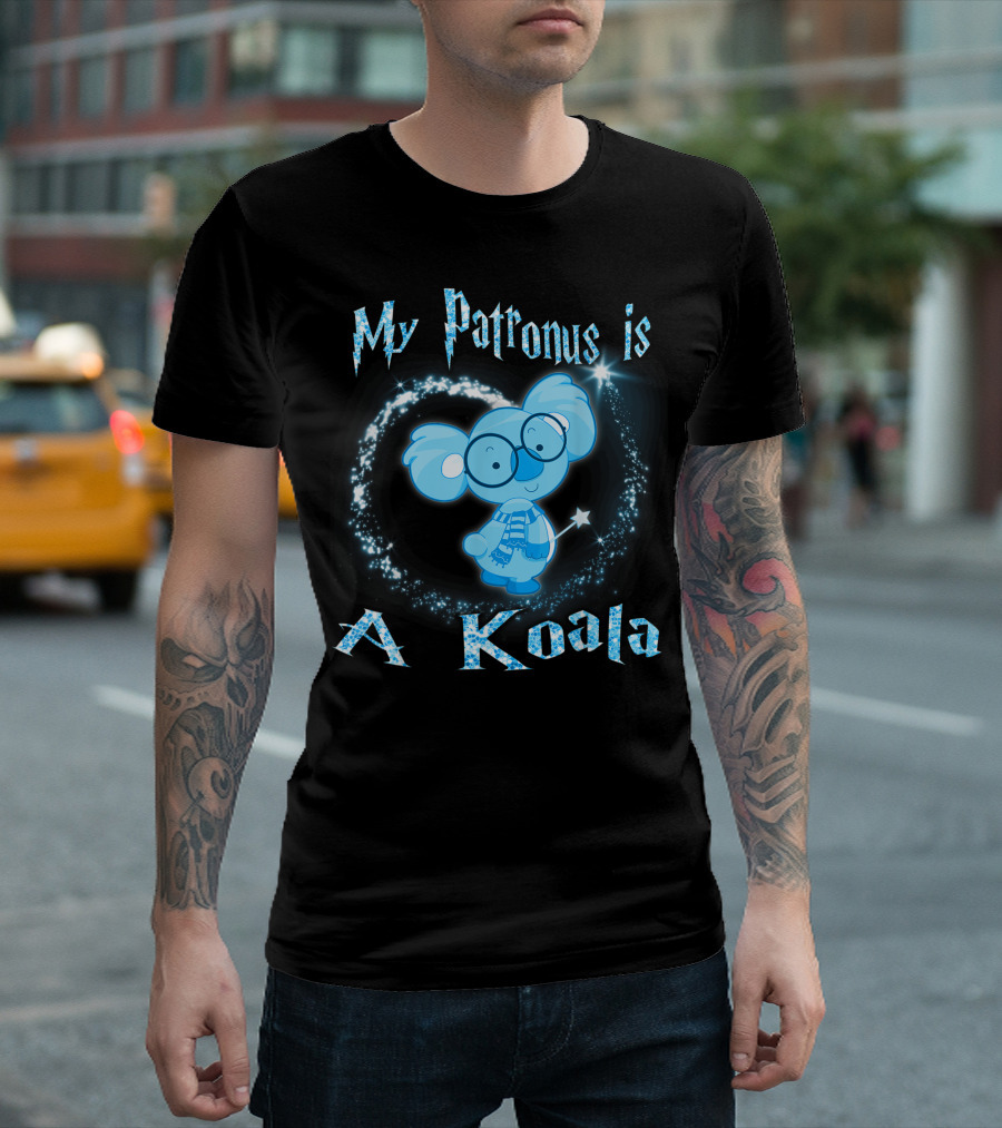 My Patronus Is A Koala Magic Wizardry Sparkle Charm T-Shirt