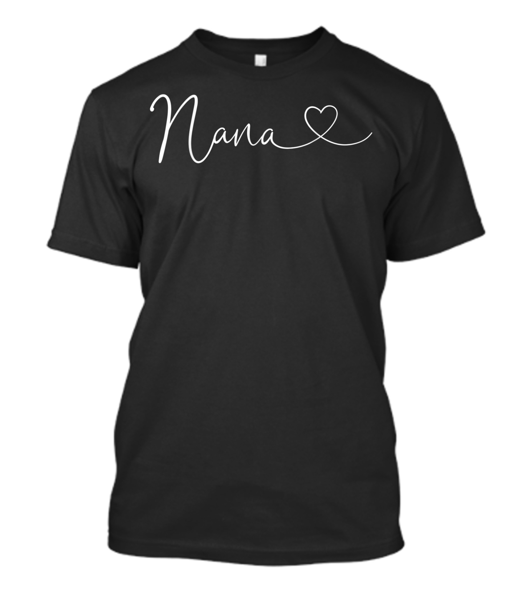 Nana Heart Grandma Christmas Grandkids T-Shirt