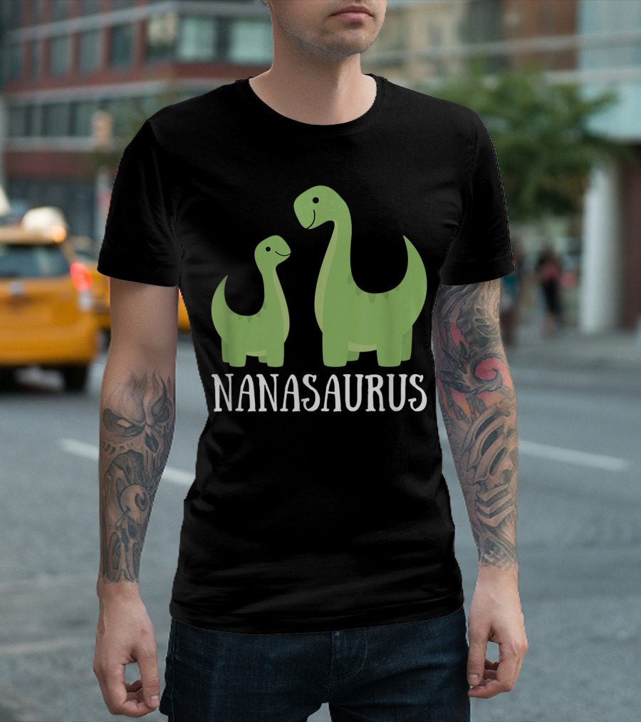 Nanasaurus Dino Dinosaur Nana Saurus T-Shirt