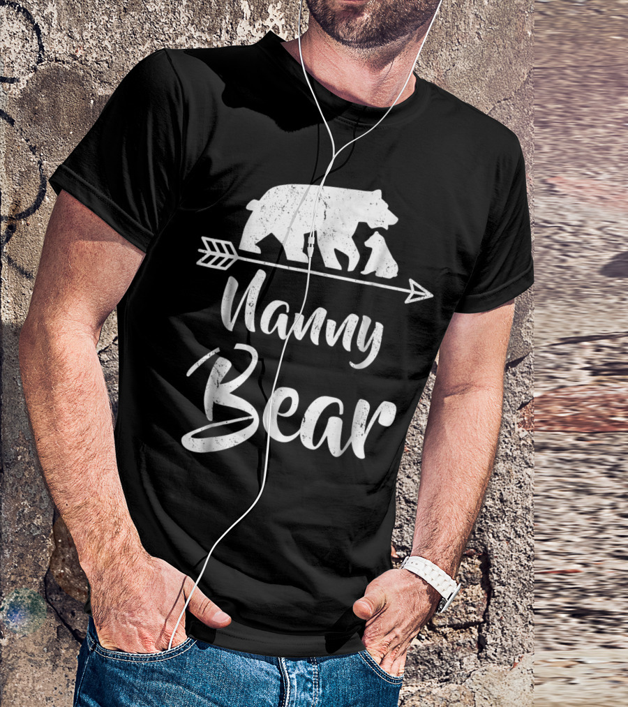 Nanny Bear Best Mothers Bear Family Arrow T-Shirt