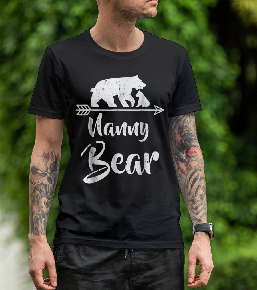 Nanny Bear Best Mothers Bear Family Arrow T-Shirt
