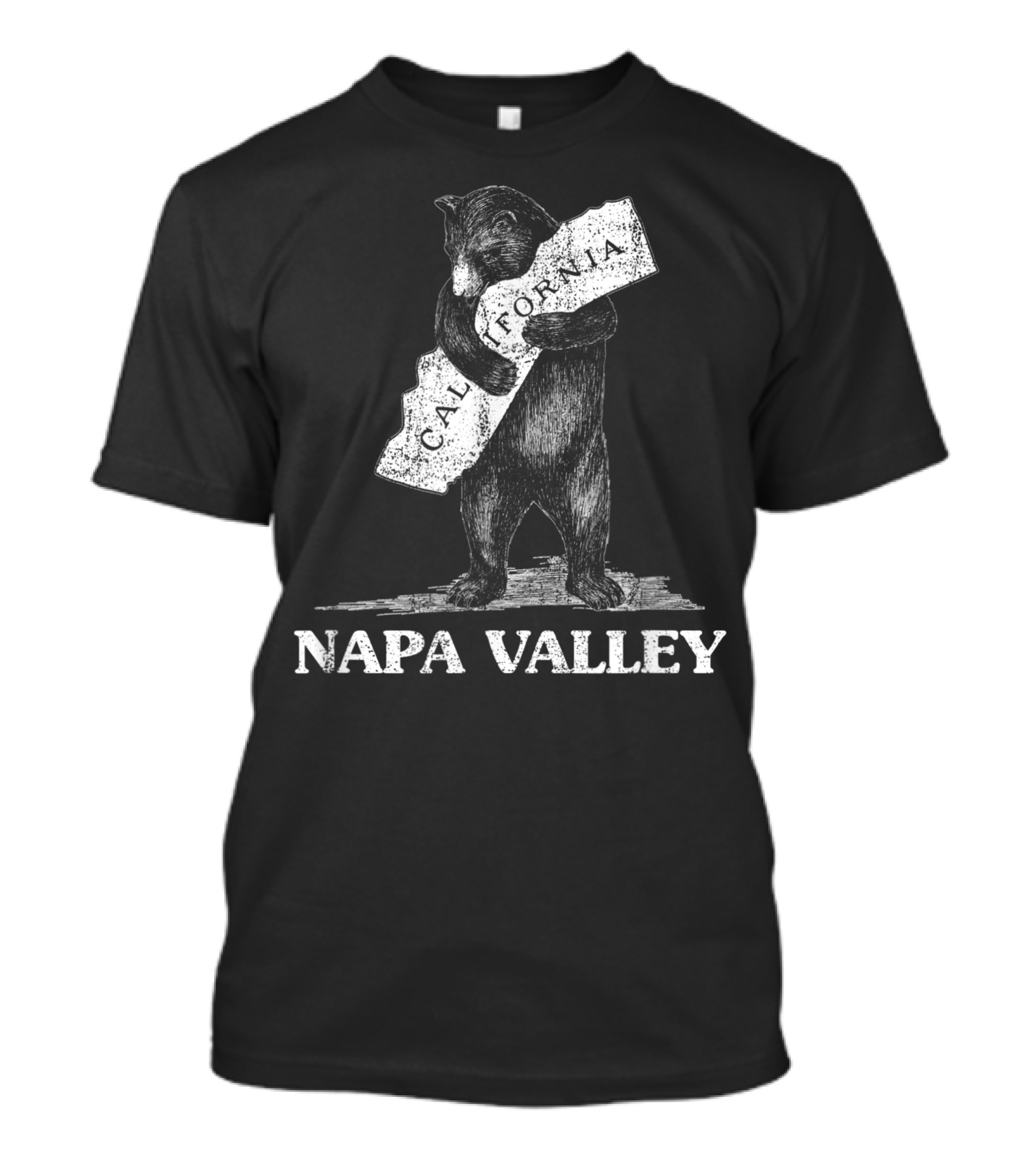Napa Valley California Bear Hugging State Vintage T-Shirt