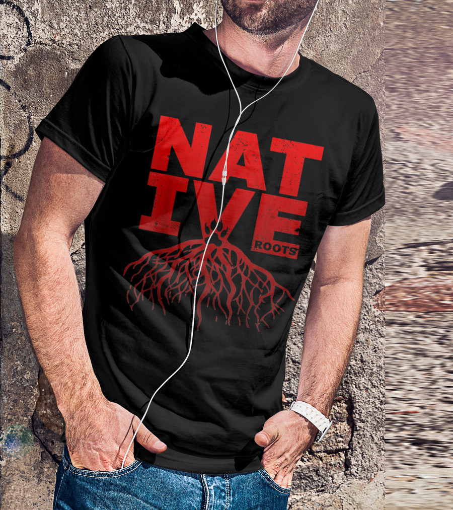 Native Roots Pride Bear Paw With Roots T-Shirt