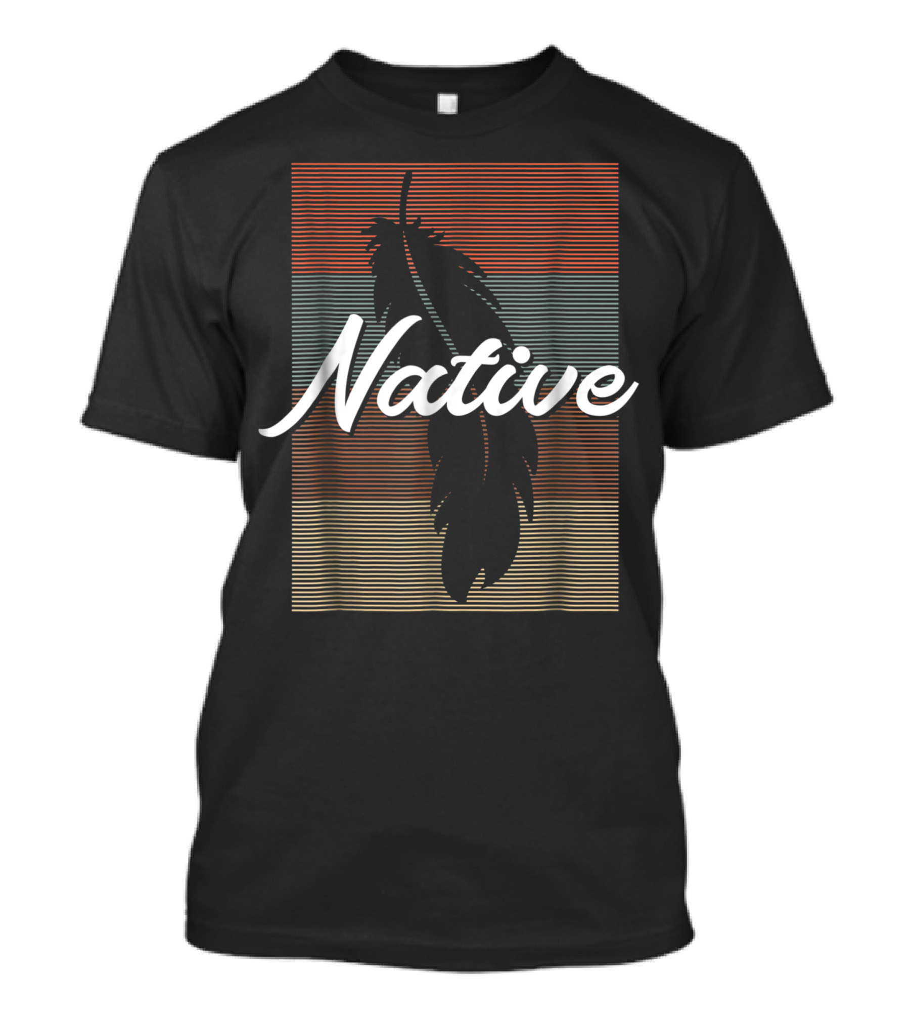 Native Feather Retro Pride T-Shirt
