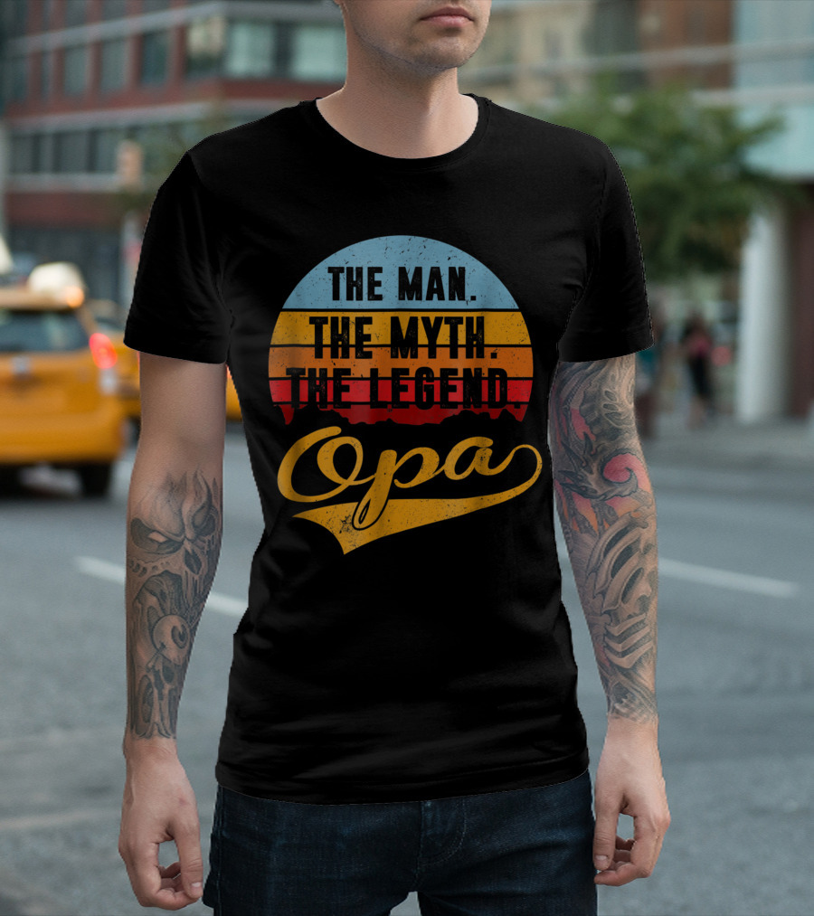 The Man The Myth The Legend Opa Vintage T-Shirt