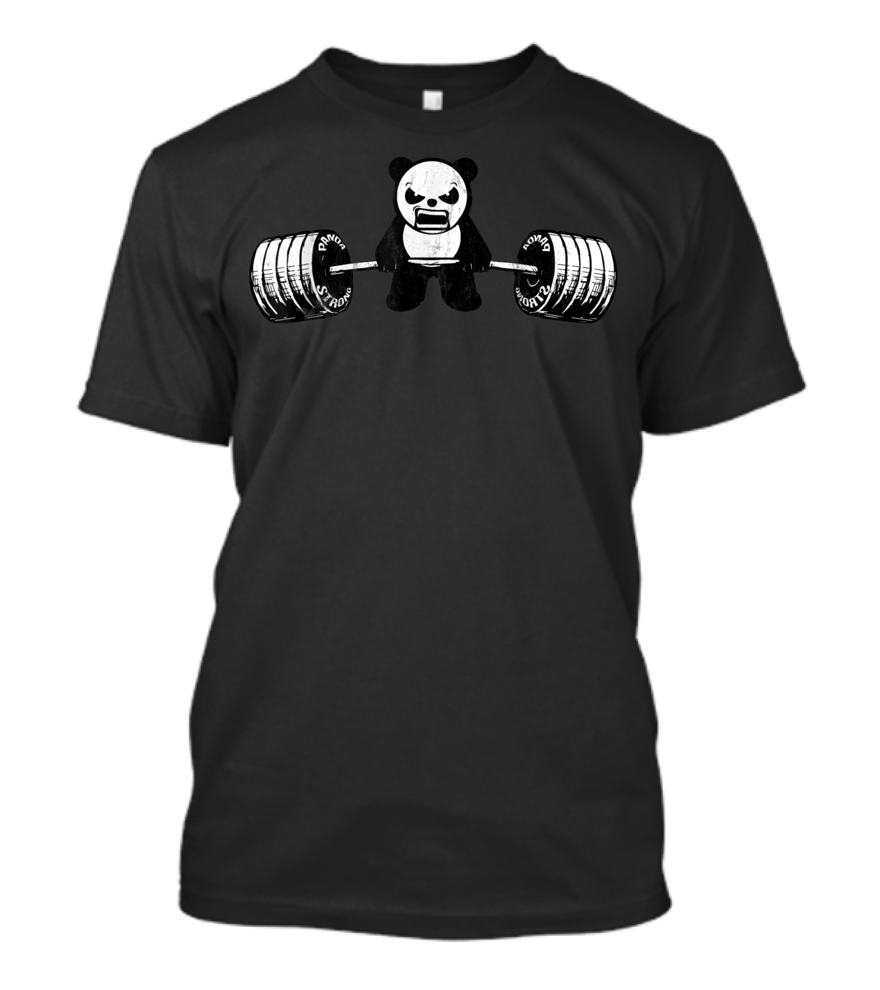 Panda Power Deadlift Weightlifting Gym Strength T-Shirt