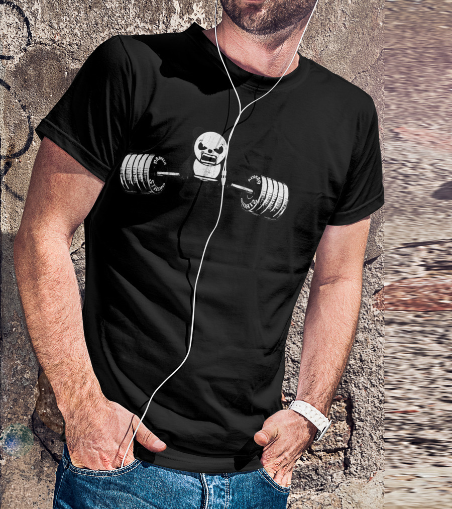 Panda Power Deadlift Weightlifting Gym Strength T-Shirt