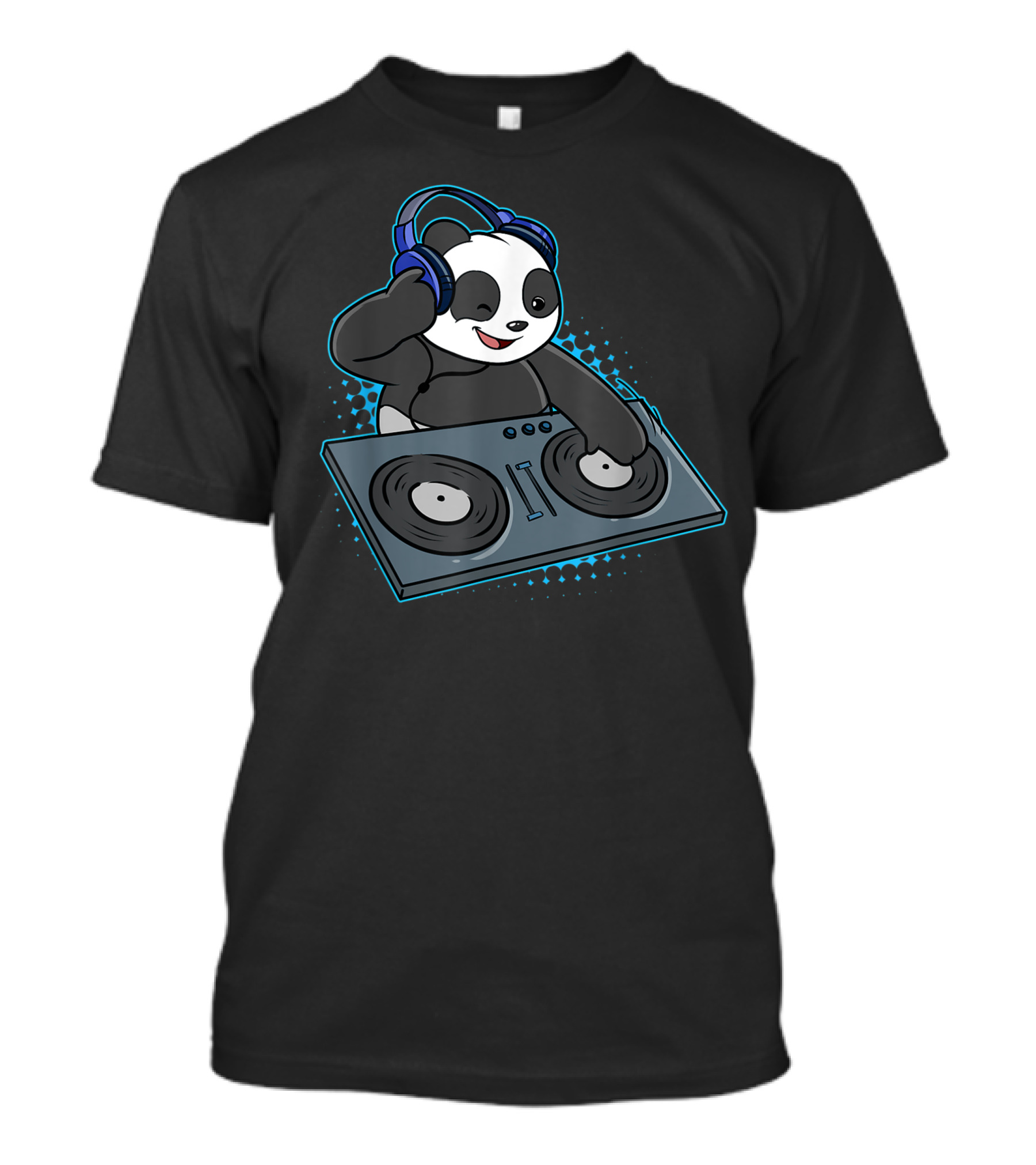 Panda Bear DJ Disco Musician Turntable Disc Jockey T-Shirt