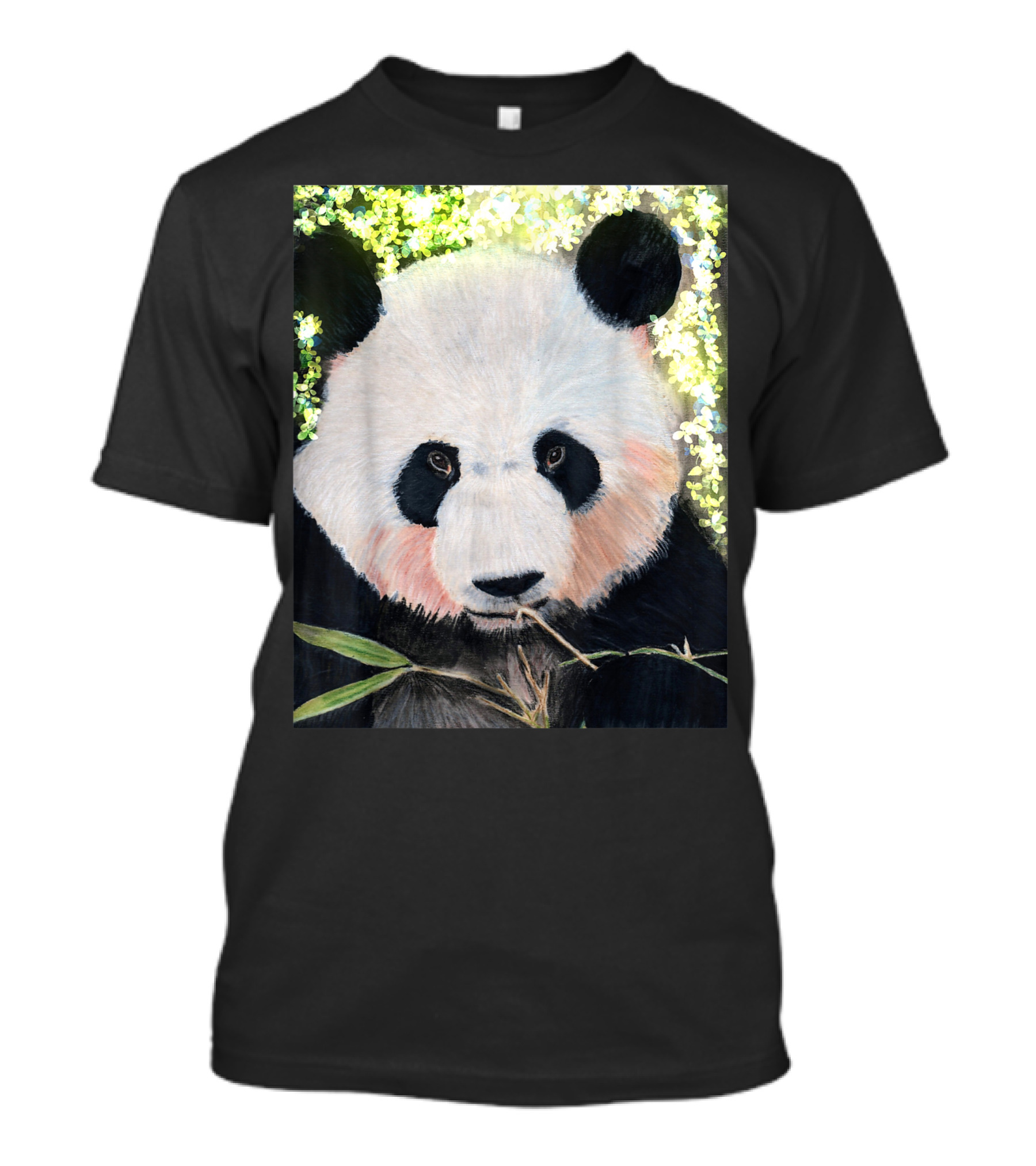 Panda Bear Youth Children And Teens Bamboo Forest T-Shirt