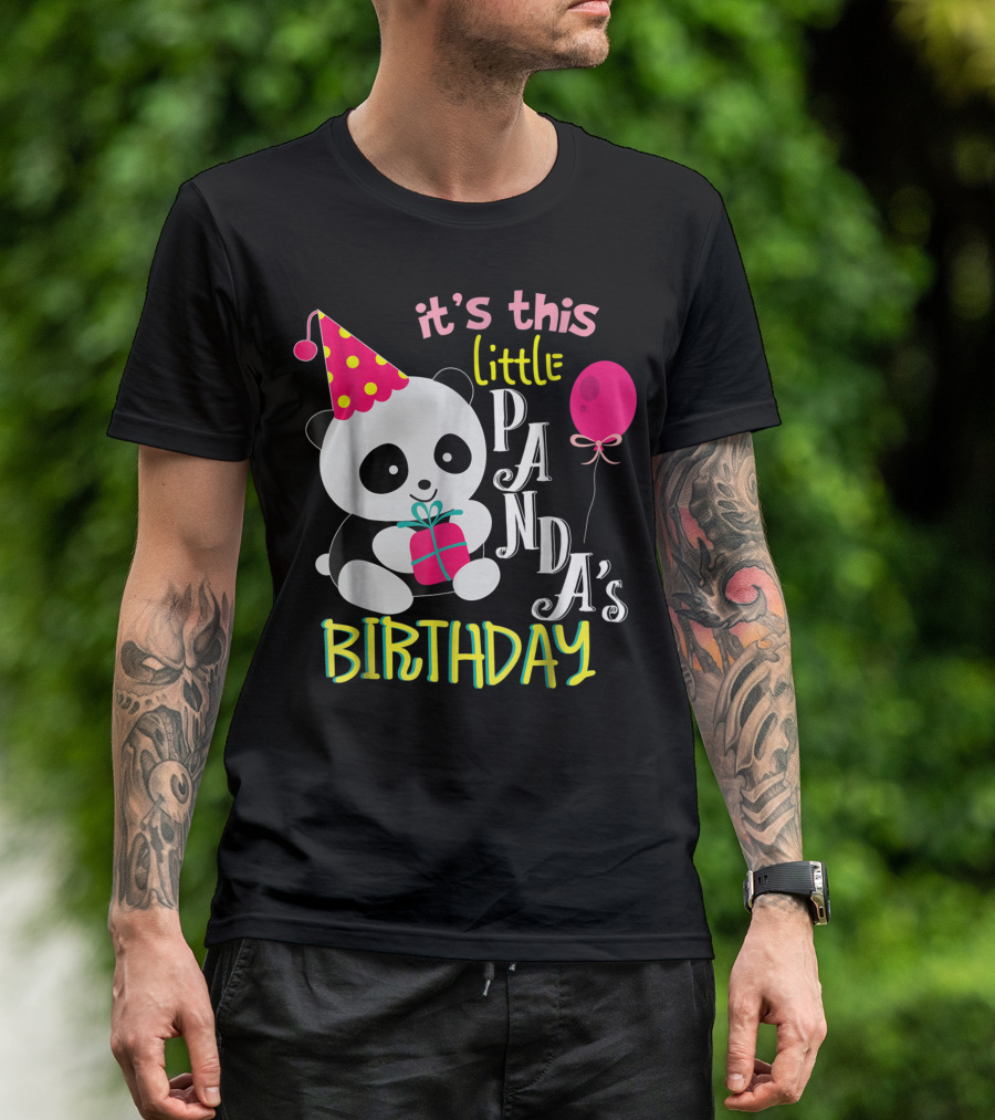 It's This Little Panda's Birthday T-Shirt