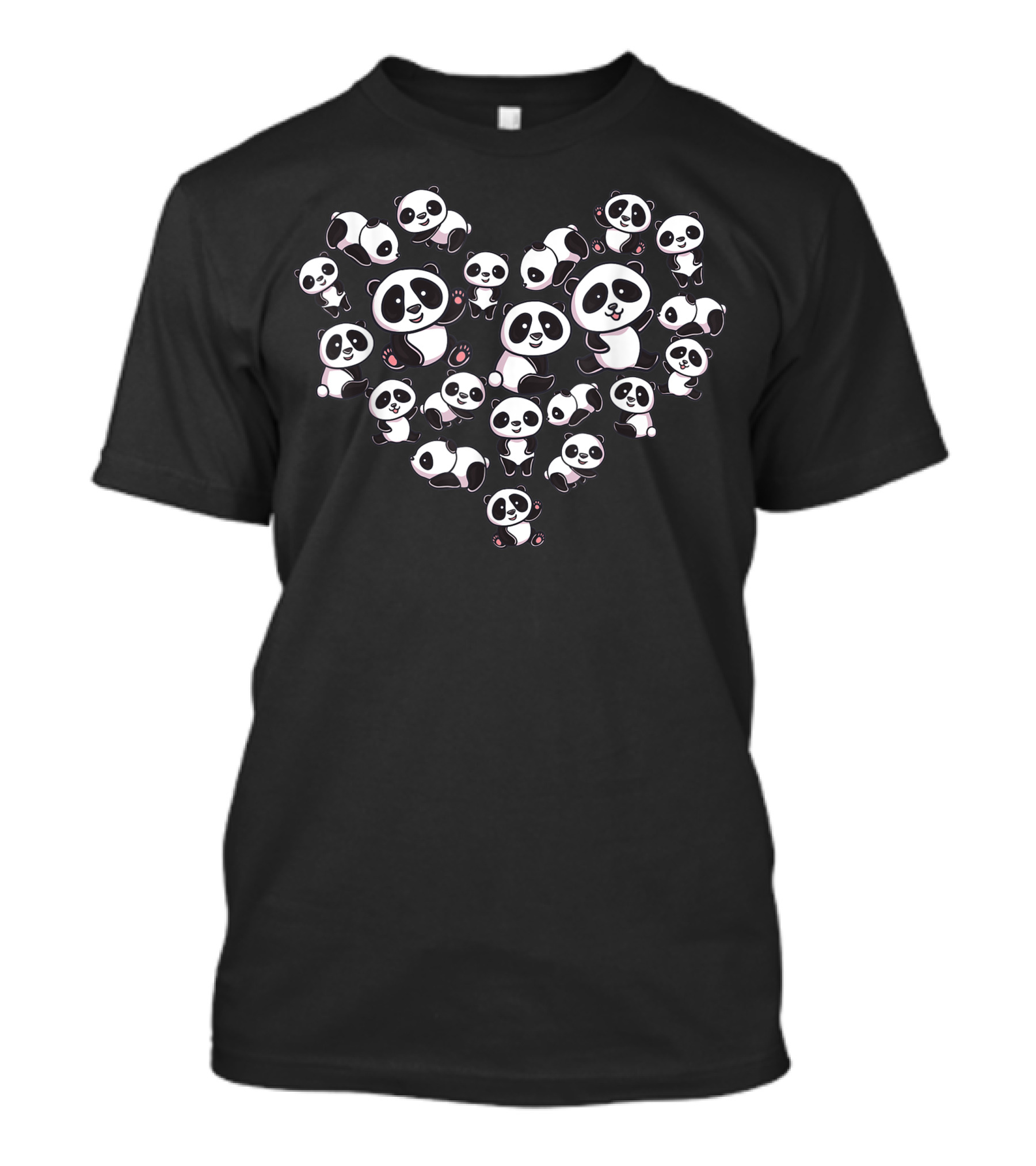 Panda Cute Panda Bear Lover Heart Panda T-Shirt