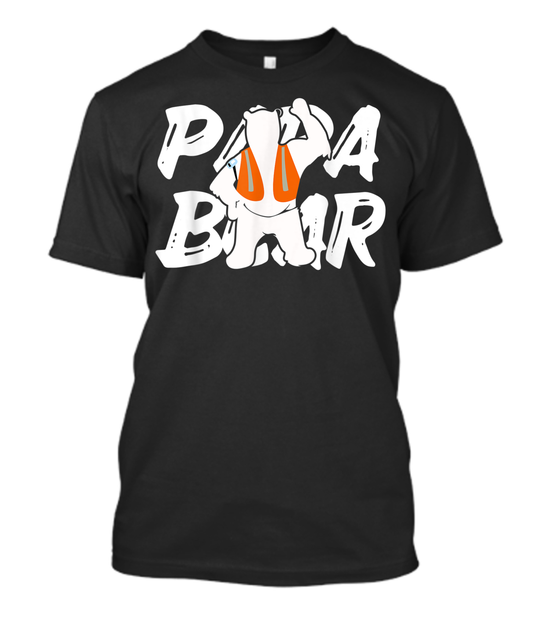Papa Bear Orange Vest Swagazon T-Shirt
